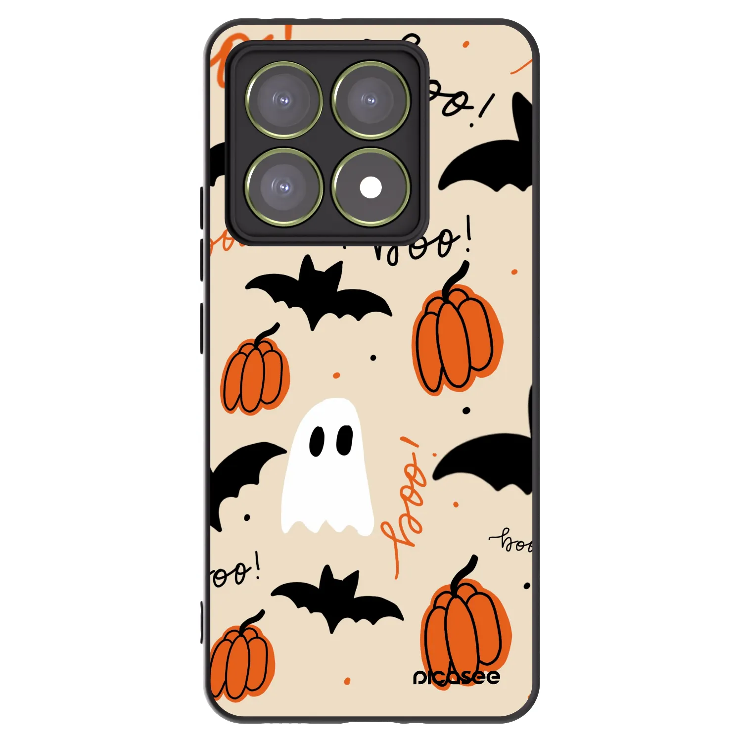 Picasee Μαύρη θήκη σιλικόνης για Xiaomi 14T - Halloween 26