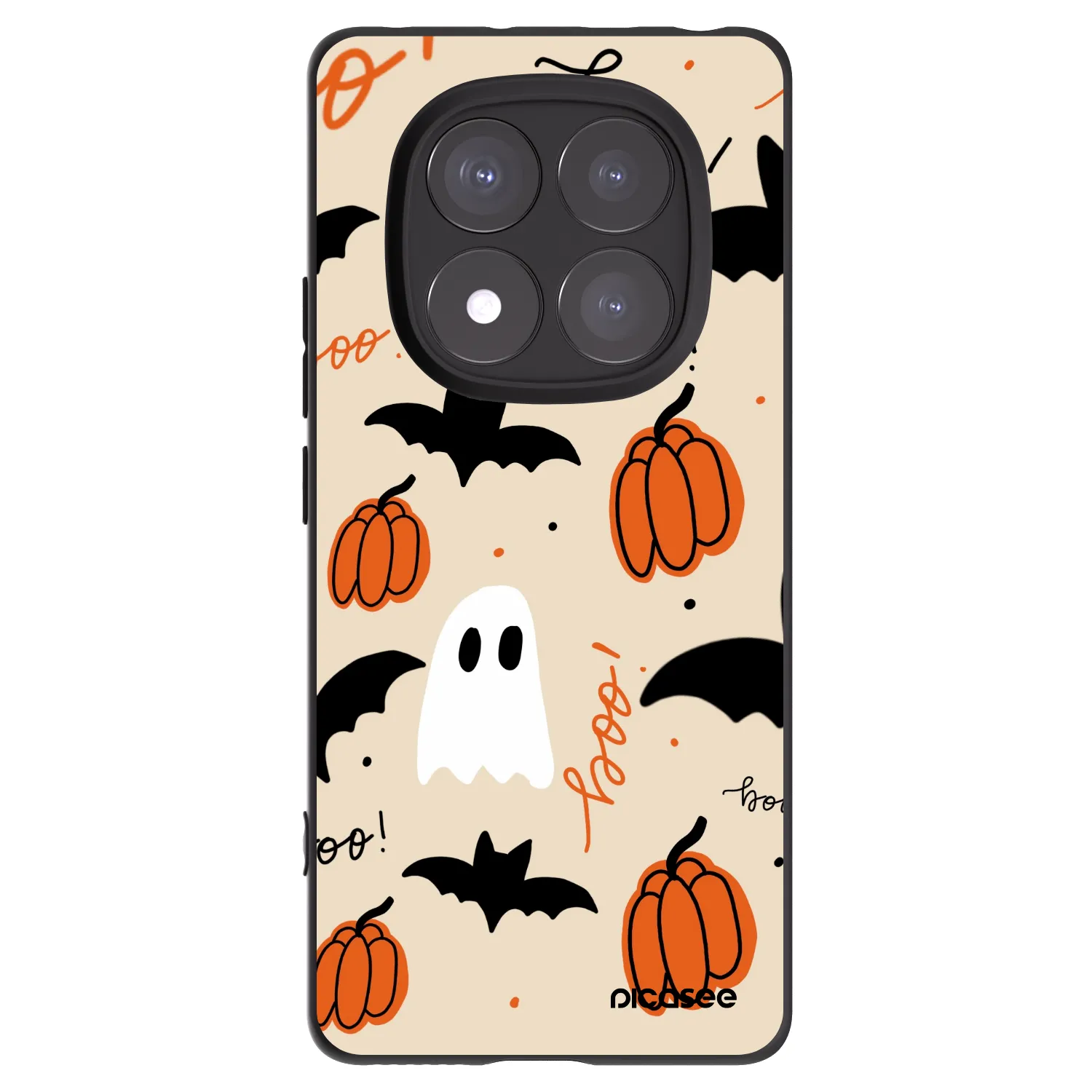 Picasee Μαύρη θήκη σιλικόνης για Xiaomi Redmi Note 14 Pro 5G - Halloween 26
