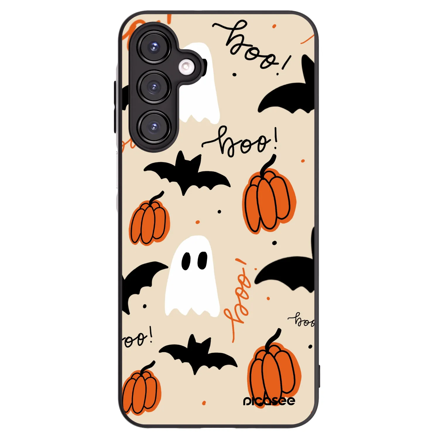 Picasee Μαύρη θήκη σιλικόνης για Samsung Galaxy A16 5G - Halloween 26