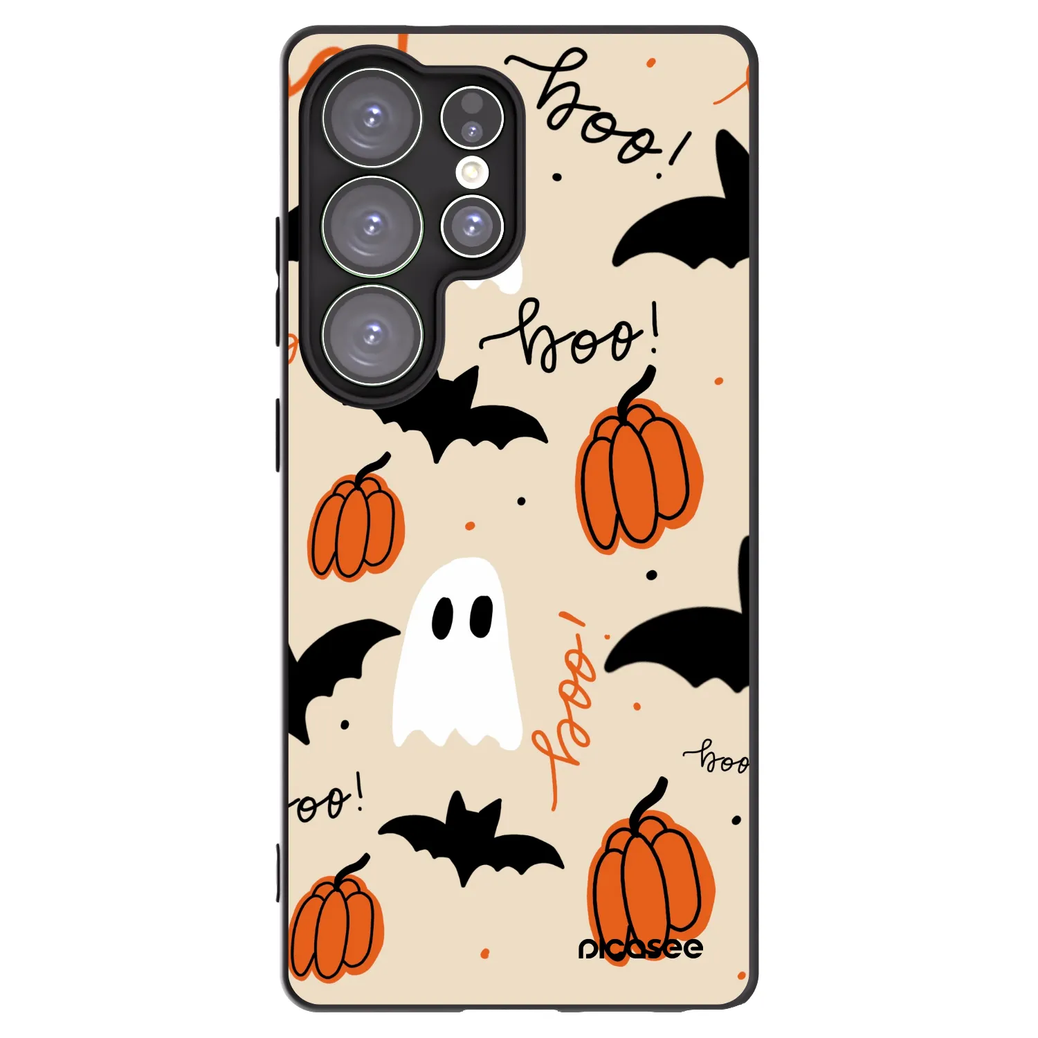 Picasee Μαύρη θήκη σιλικόνης για Samsung Galaxy S25 Ultra 5G - Halloween 26