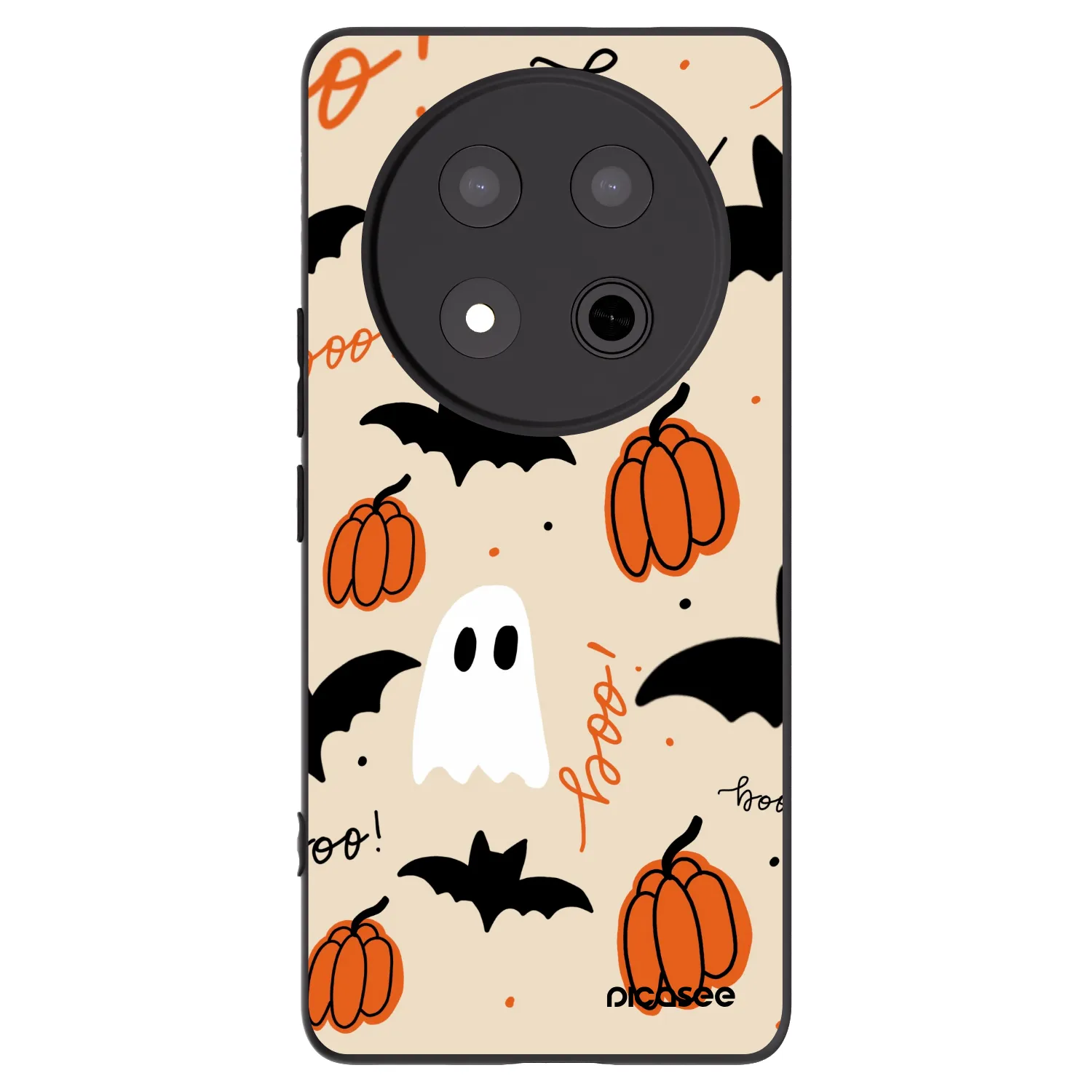 Picasee Μαύρη θήκη σιλικόνης για Honor Magic7 Lite 5G - Halloween 26
