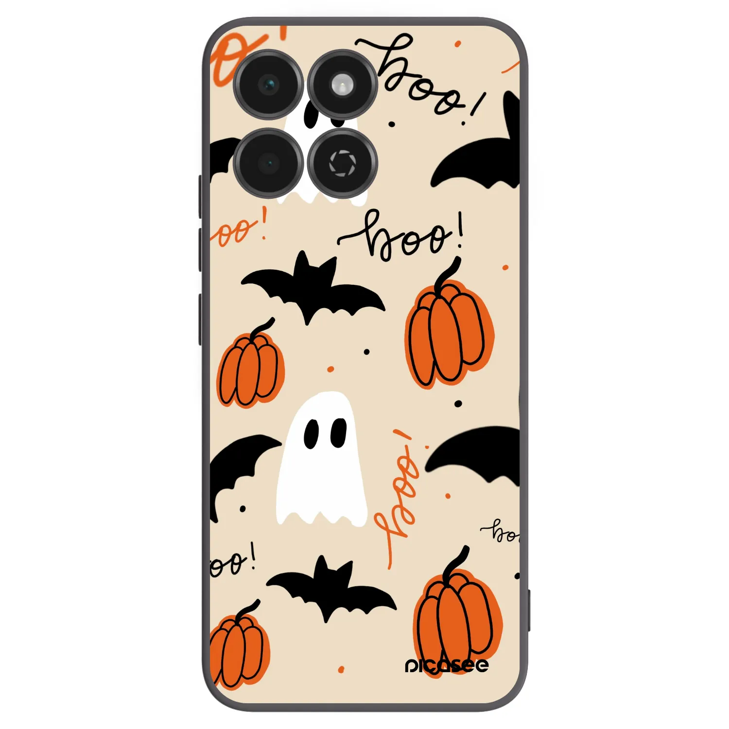Picasee Μαύρη θήκη σιλικόνης για Honor 200 Smart 5G - Halloween 26