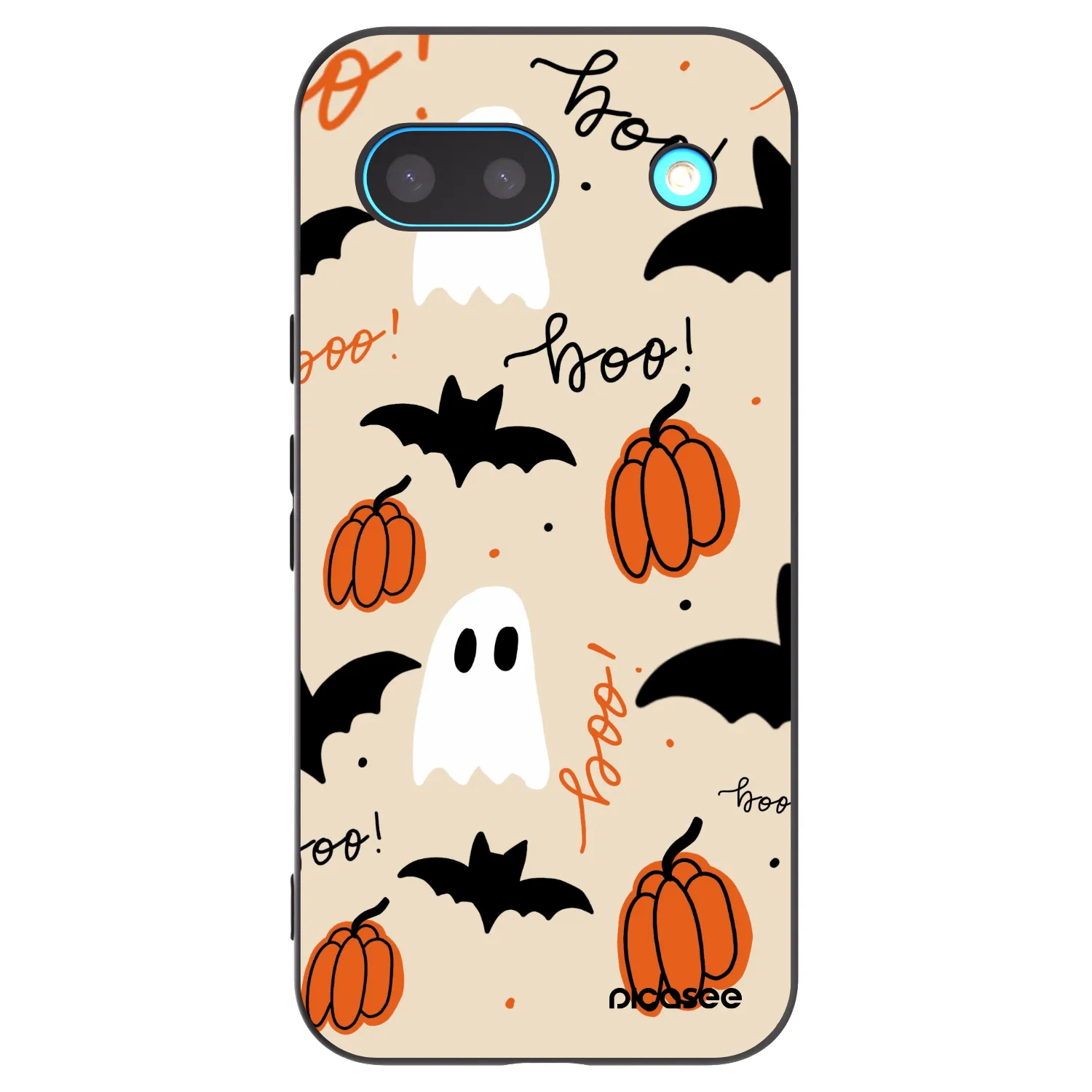 Picasee Μαύρη θήκη σιλικόνης για Google Pixel 8a - Halloween 26