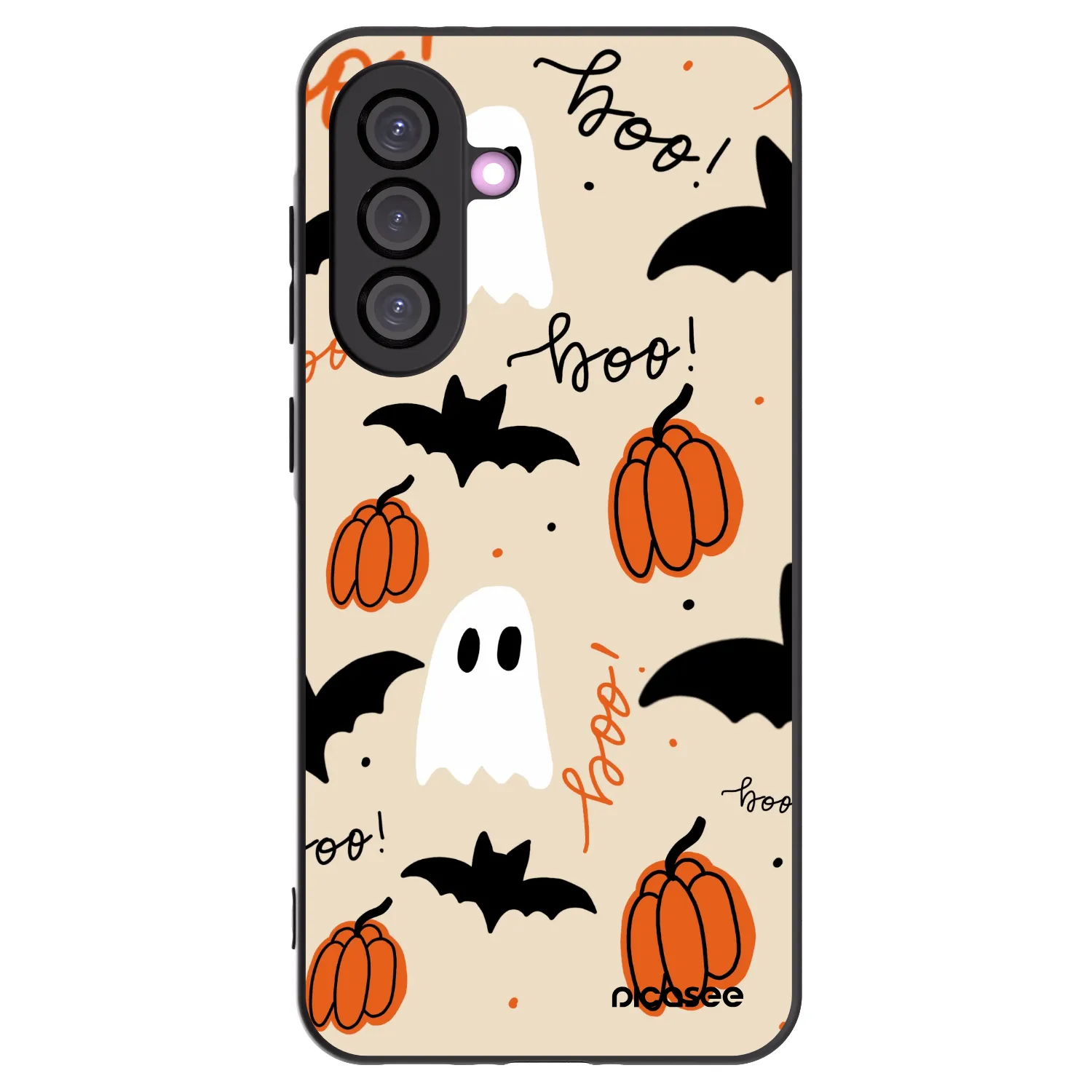 Picasee Μαύρη θήκη σιλικόνης για Samsung Galaxy A36 5G - Halloween 26