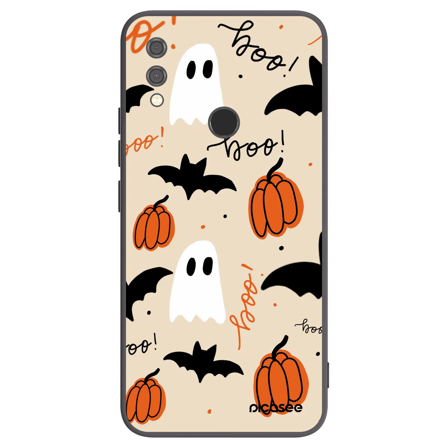 Picasee Μαύρη θήκη σιλικόνης για Xiaomi Redmi Note 7 - Halloween 26
