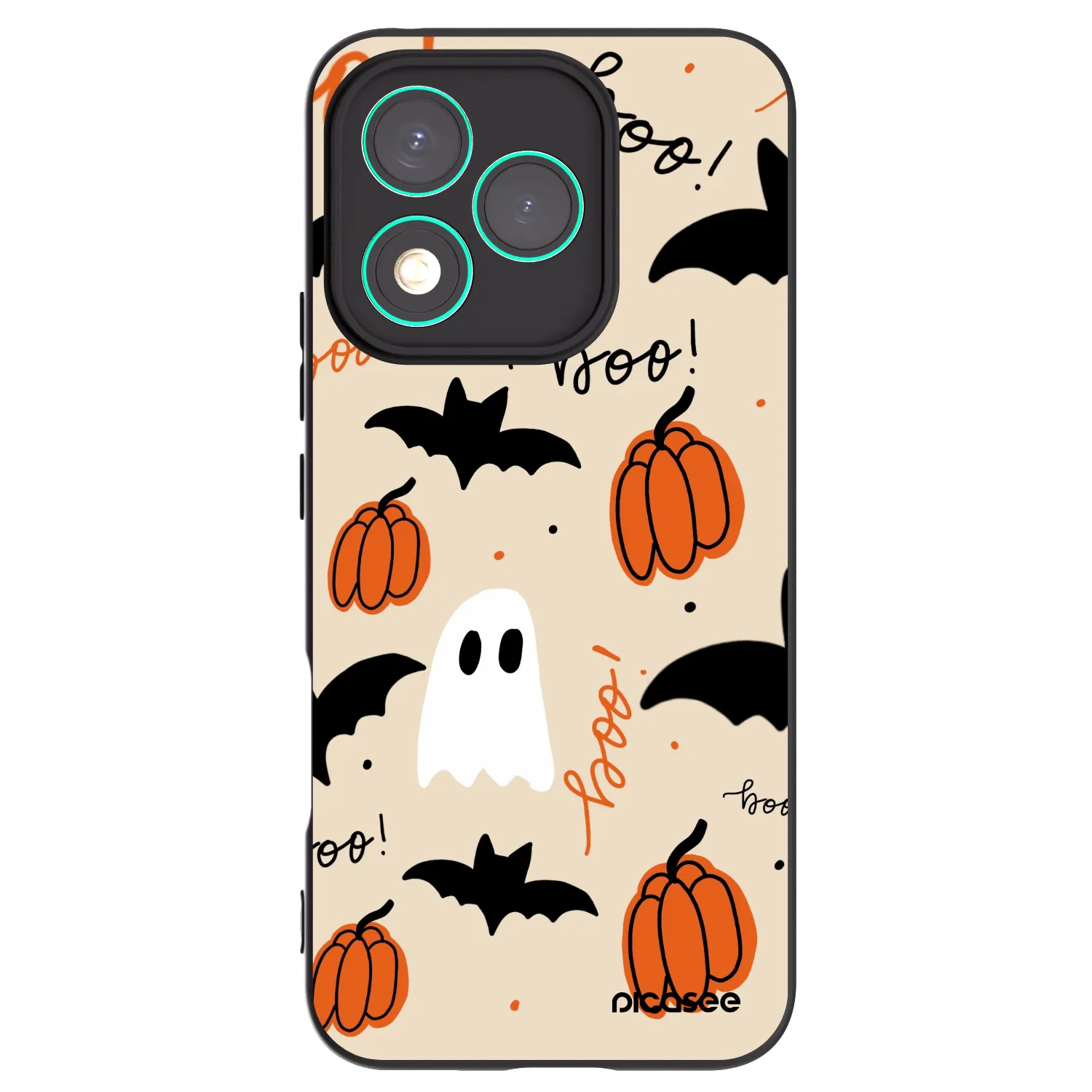 Picasee Μαύρη θήκη σιλικόνης για Honor 400 Lite 5G - Halloween 26