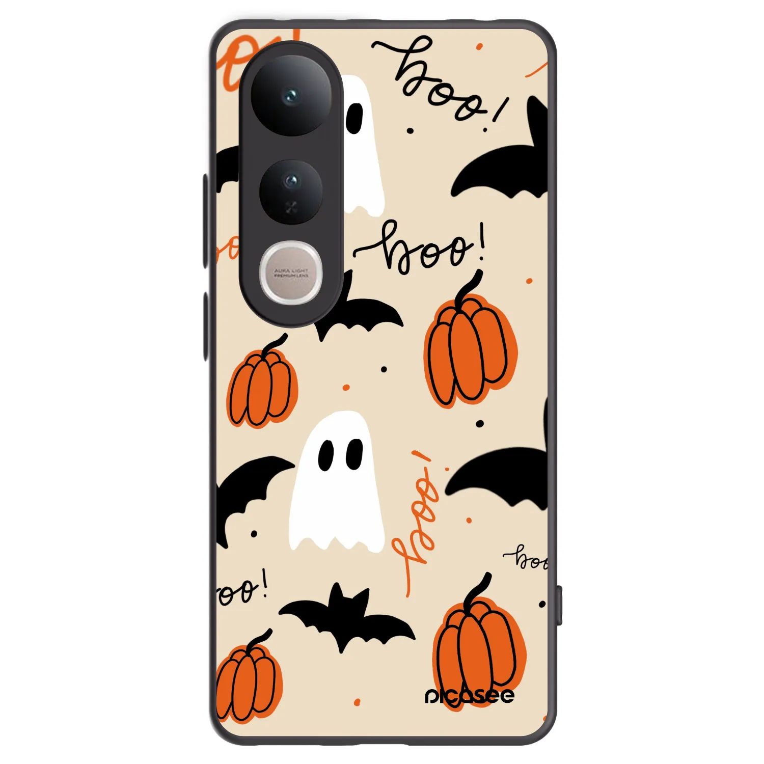 Picasee Μαύρη θήκη σιλικόνης για Vivo V50 Lite 5G - Halloween 26