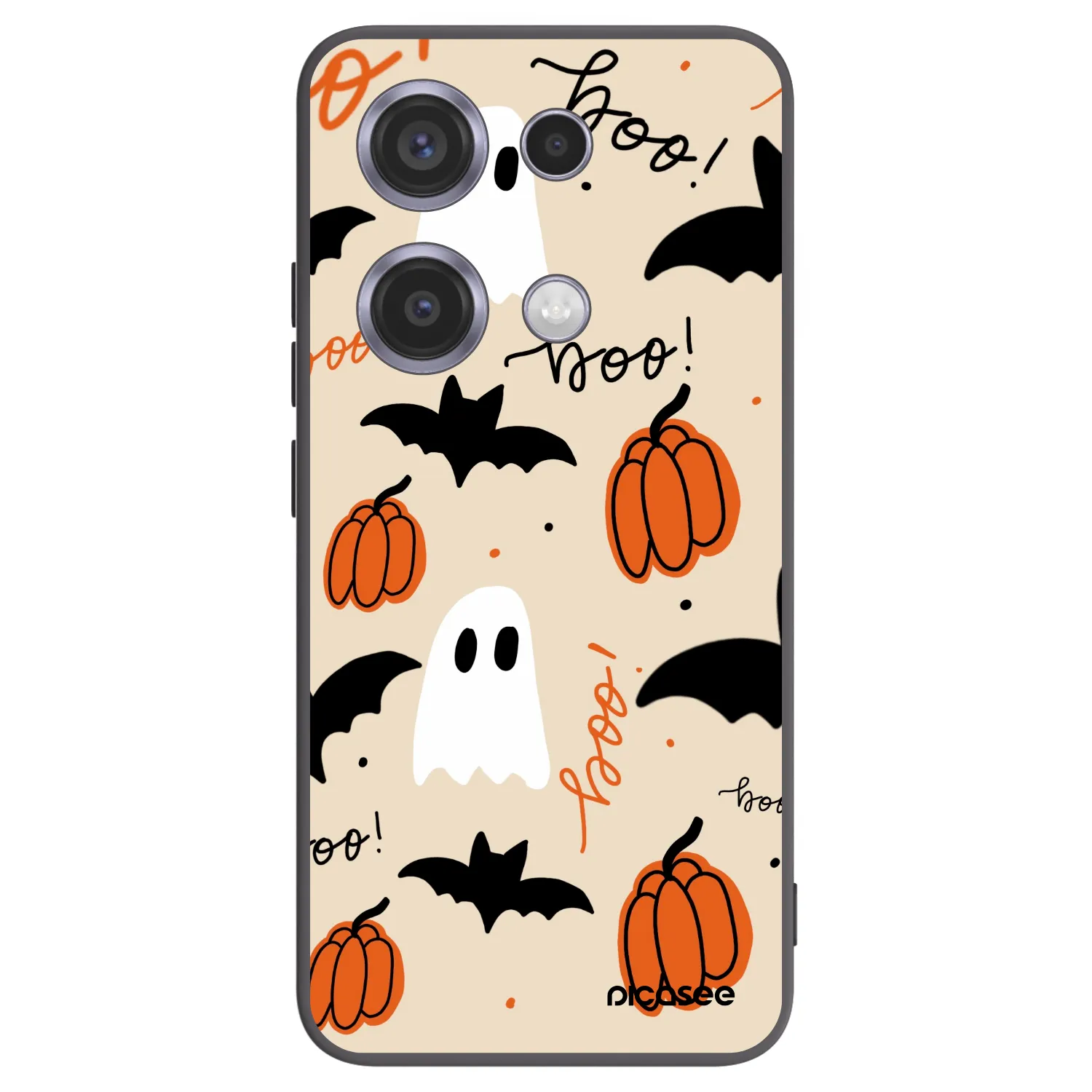 Picasee Μαύρη θήκη σιλικόνης για Xiaomi Redmi Note 14S - Halloween 26