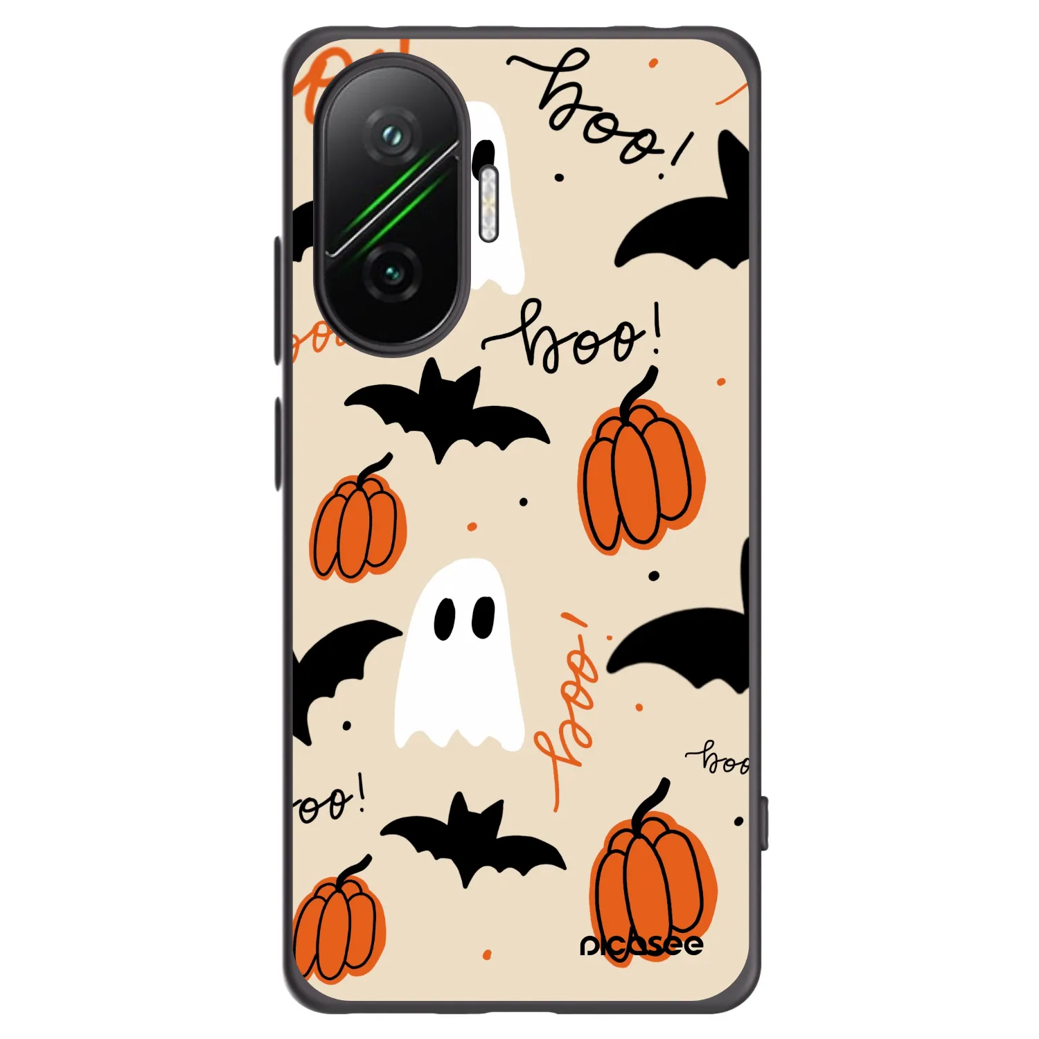 Picasee Μαύρη θήκη σιλικόνης για Xiaomi Poco F7 5G - Halloween 26