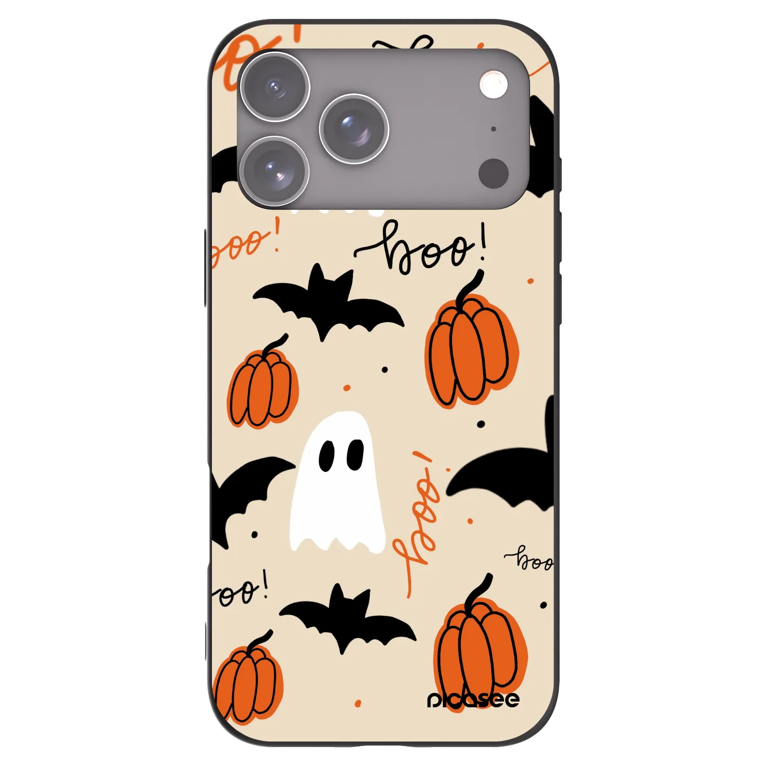 Picasee Μαύρη θήκη σιλικόνης για Apple iPhone 17 Pro Max - Halloween 26