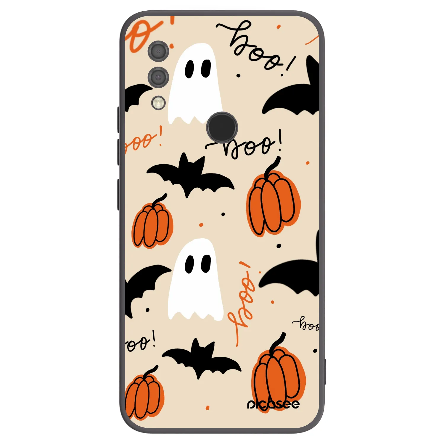 Picasee Μαύρη θήκη σιλικόνης για Xiaomi Redmi 7 - Halloween 26