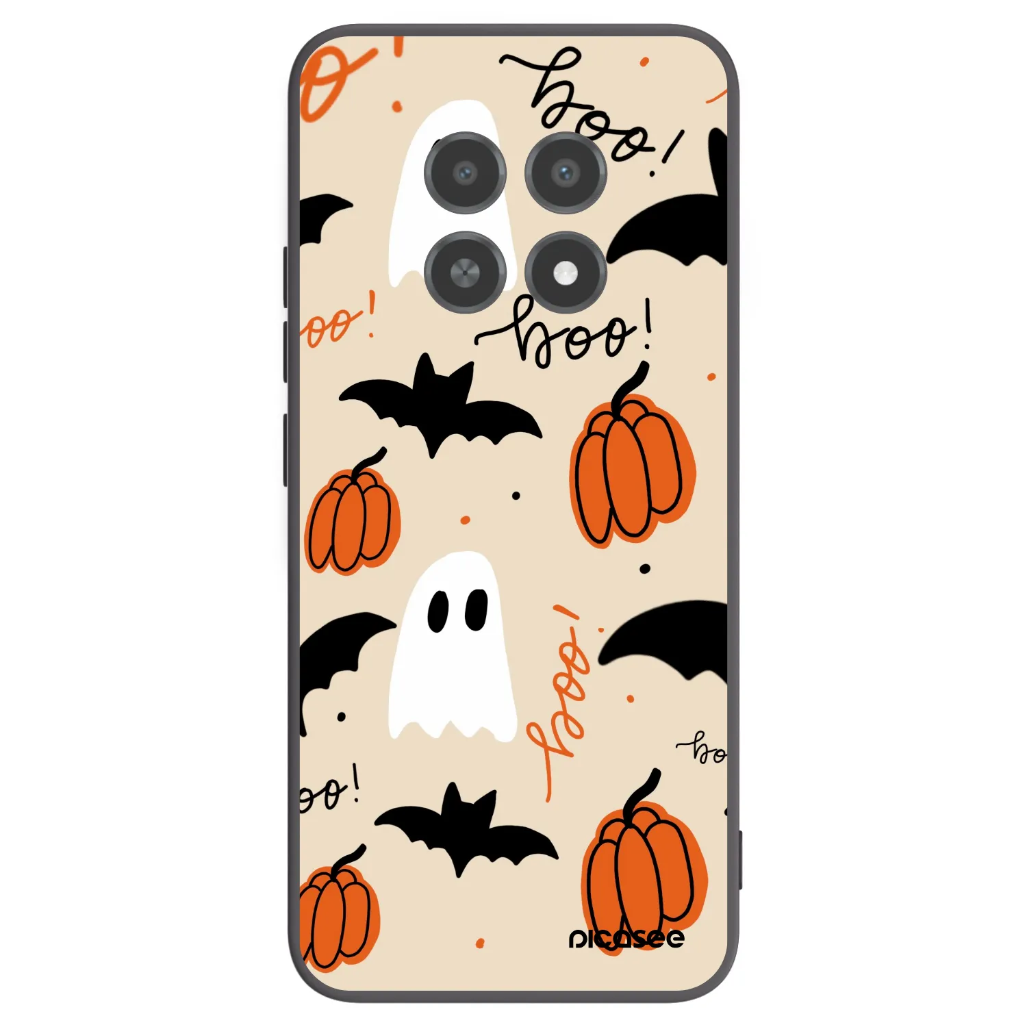 Picasee Μαύρη θήκη σιλικόνης για Realme 12X - Halloween 26