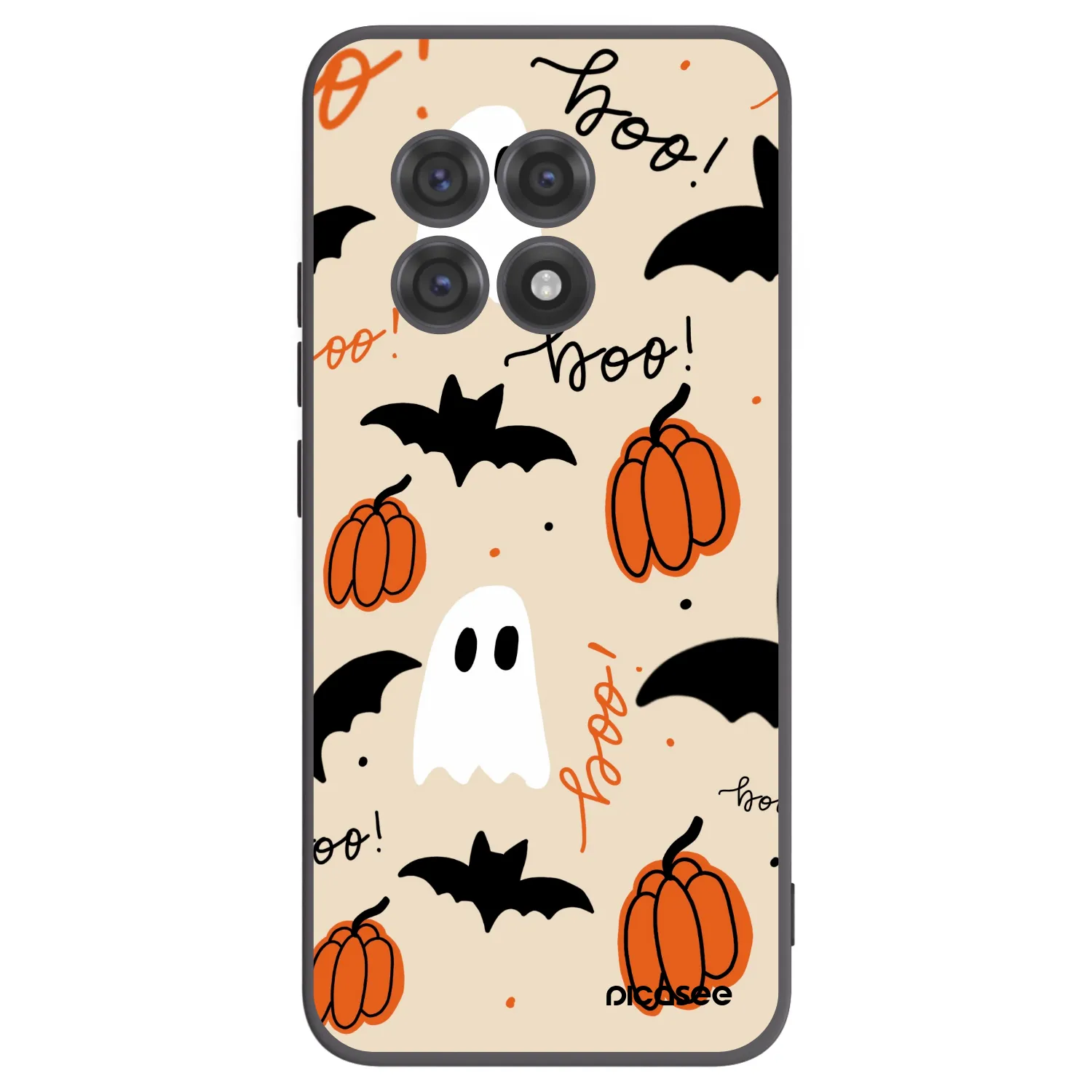 Picasee Μαύρη θήκη σιλικόνης για OnePlus 13R 5G - Halloween 26