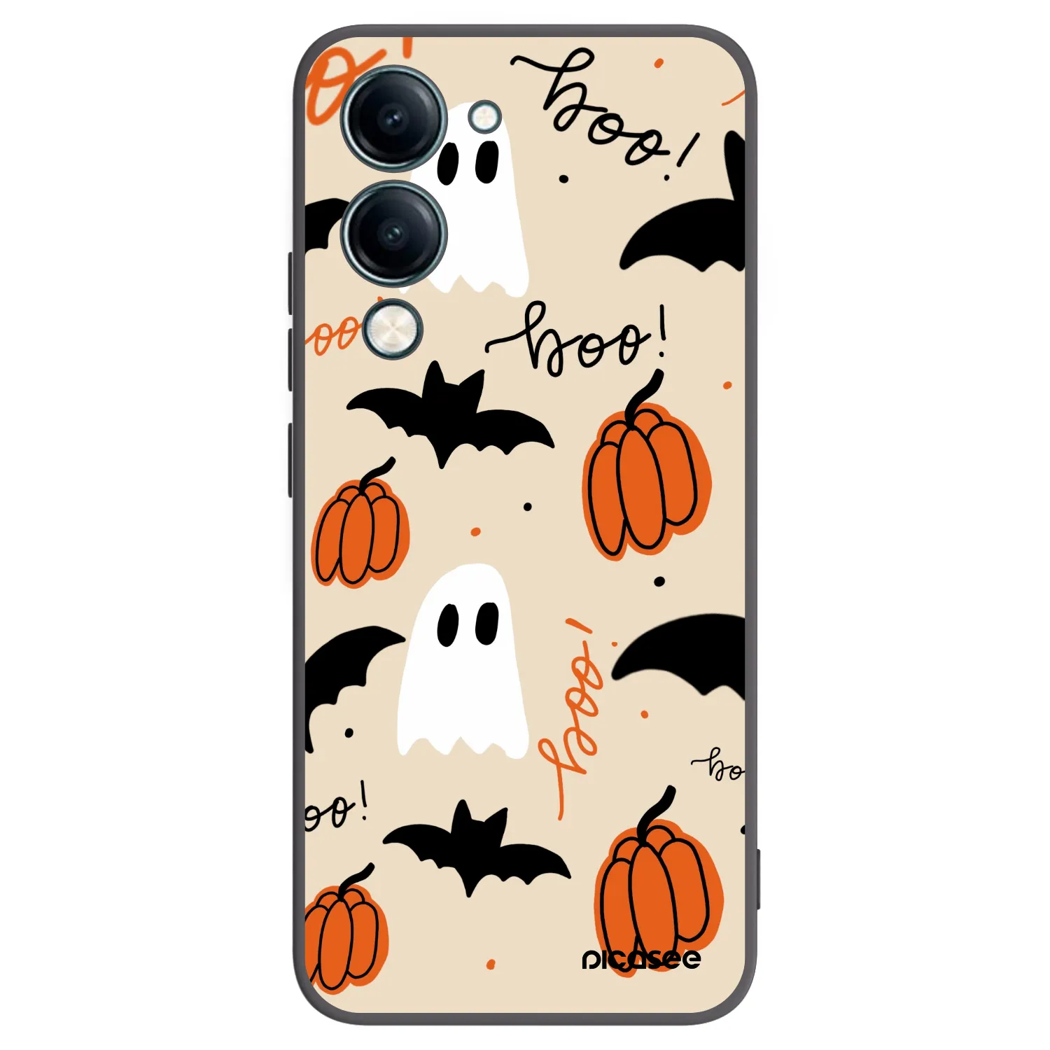 Picasee Μαύρη θήκη σιλικόνης για Vivo Y29s 5G - Halloween 26