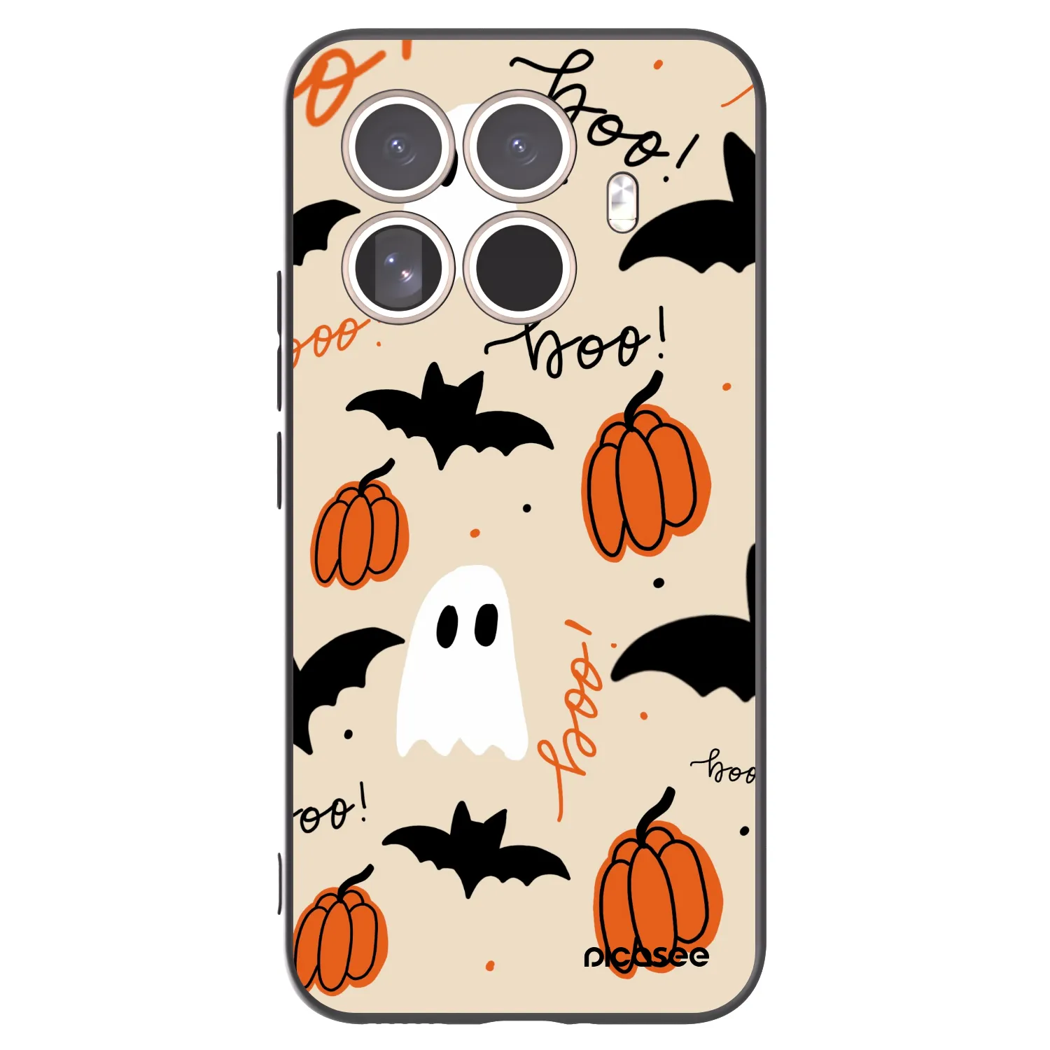 Picasee Μαύρη θήκη σιλικόνης για Xiaomi 15T Pro - Halloween 26