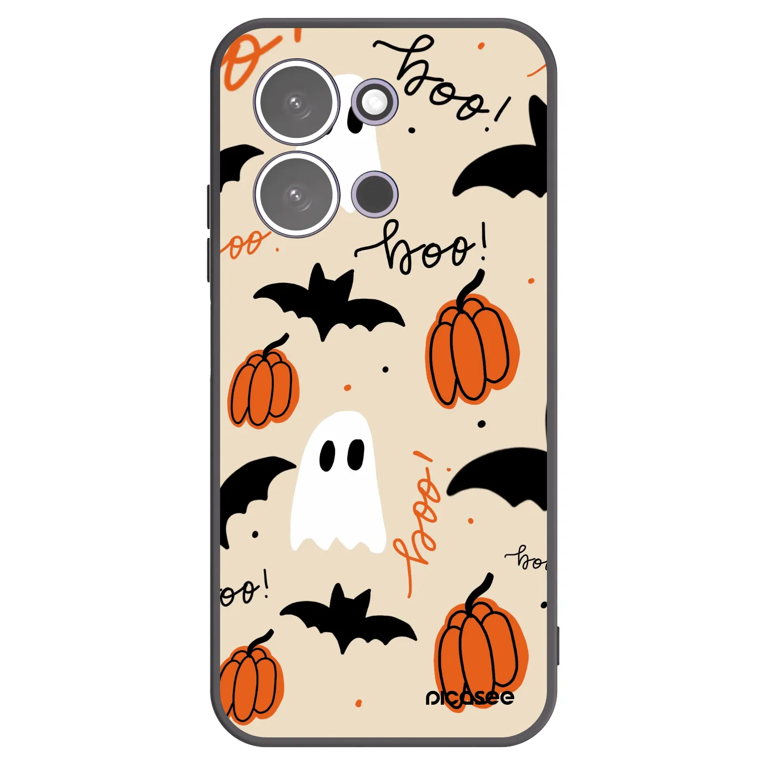 Picasee Μαύρη θήκη σιλικόνης για Xiaomi Redmi 15C 5G - Halloween 26