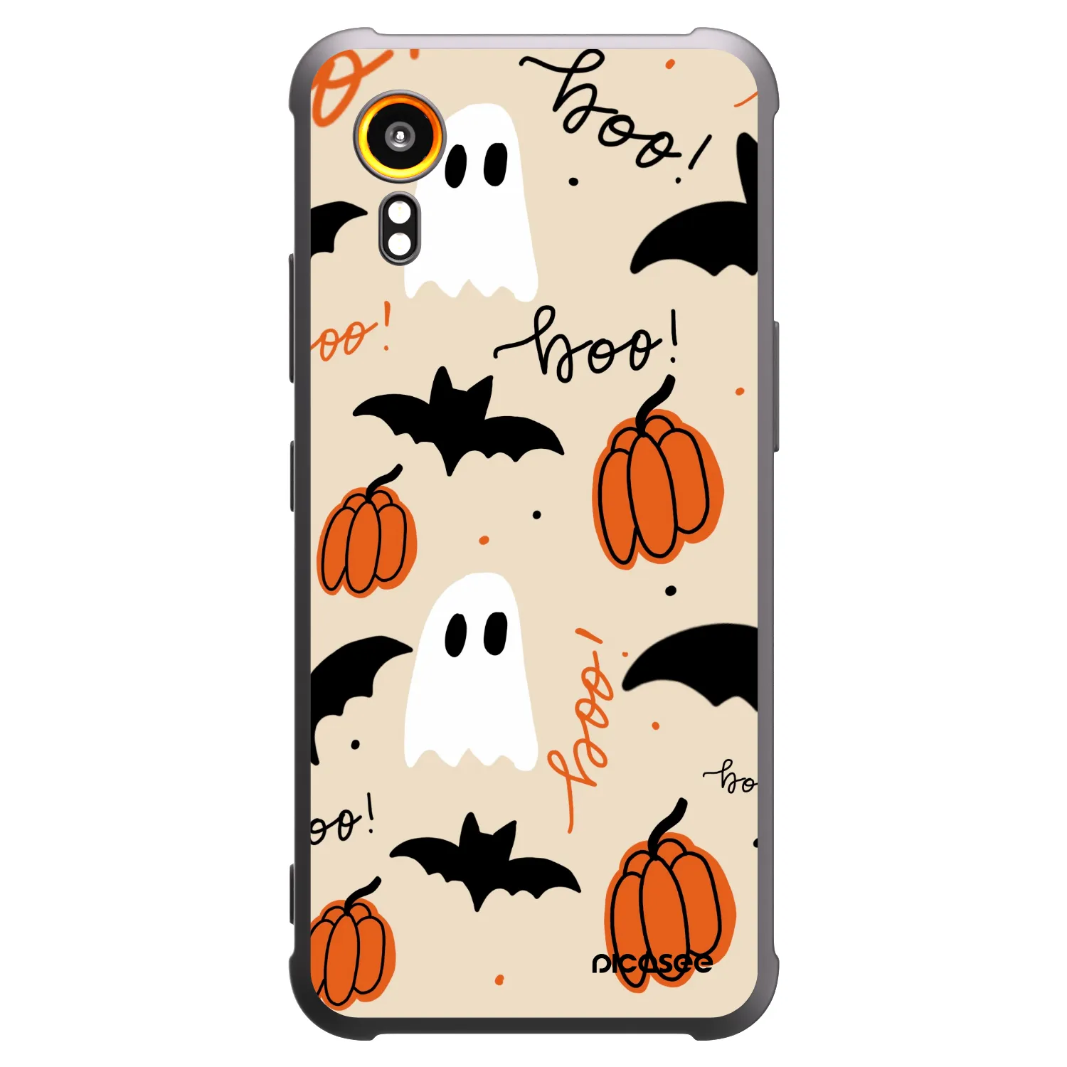 Picasee Μαύρη θήκη σιλικόνης για Samsung Galaxy XCover 7 - Halloween 26