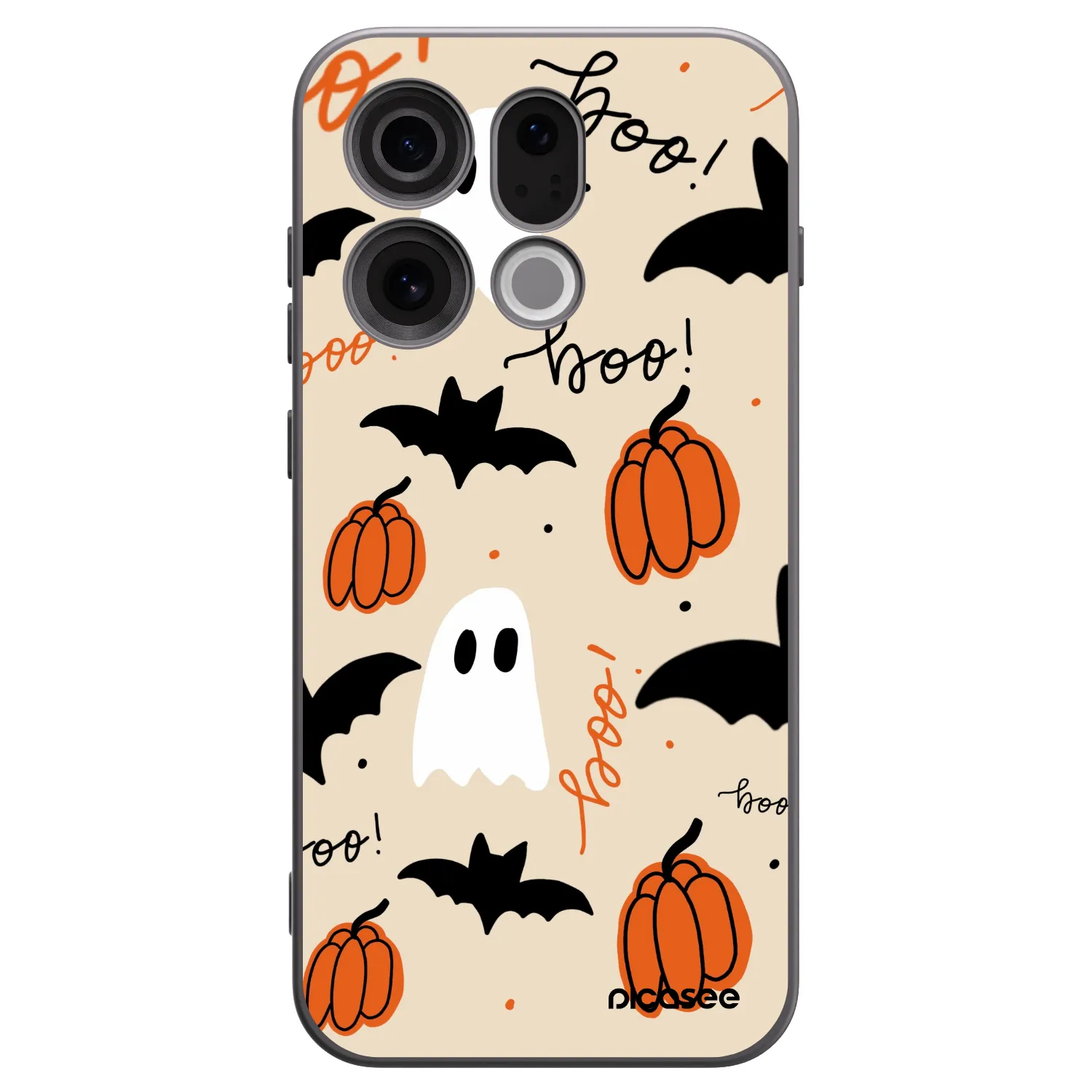 Picasee Μαύρη θήκη σιλικόνης για OPPO Find X9 - Halloween 26