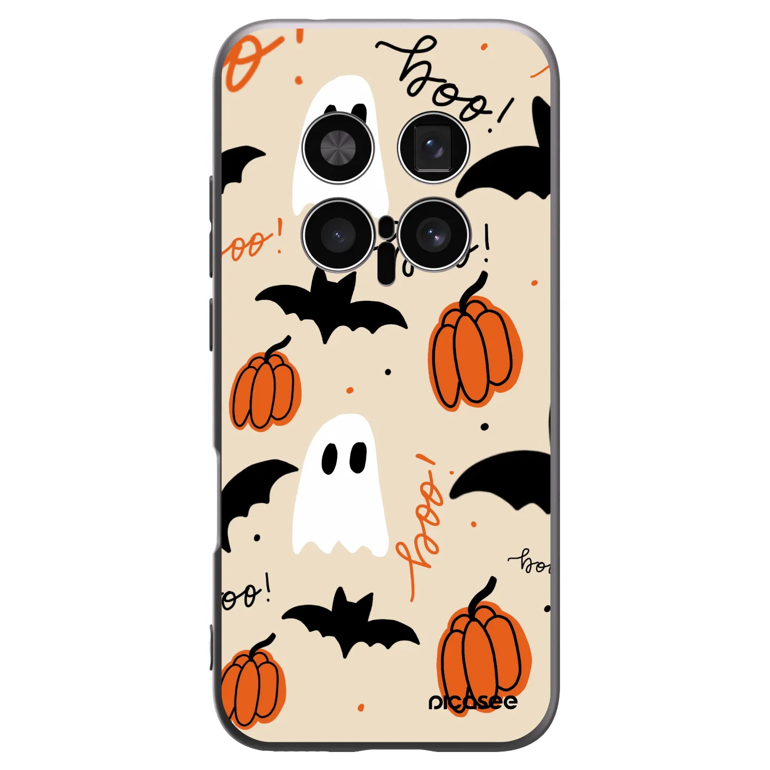 Picasee Μαύρη θήκη σιλικόνης για Honor Magic8 Pro 5G - Halloween 26