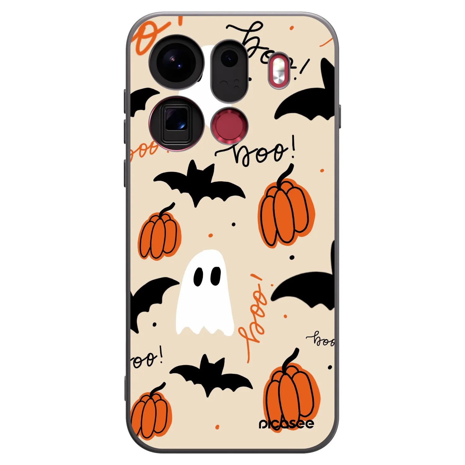 Picasee Μαύρη θήκη σιλικόνης για OPPO Find X9 Pro - Halloween 26