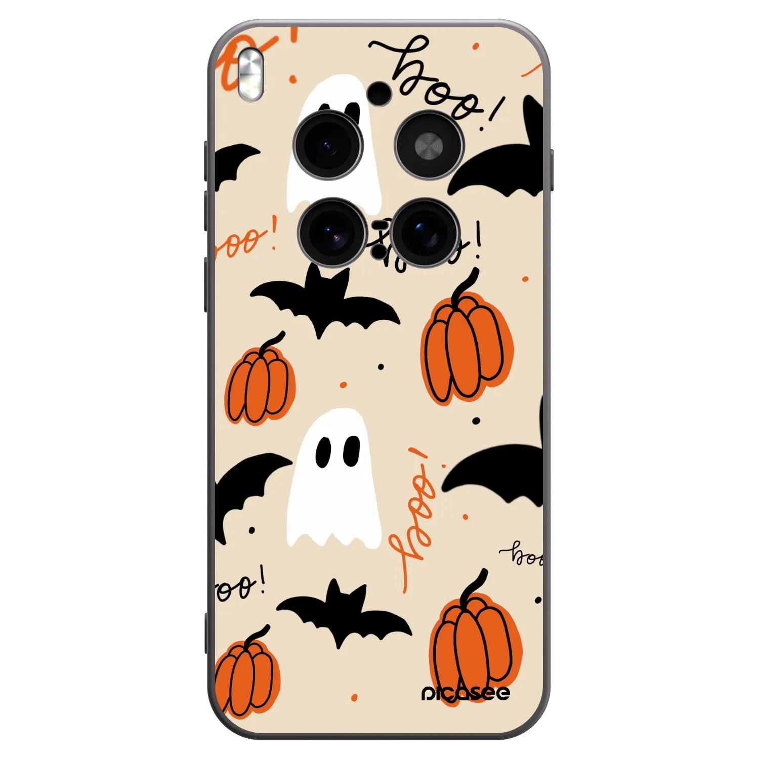Picasee Μαύρη θήκη σιλικόνης για Vivo X300 Pro - Halloween 26