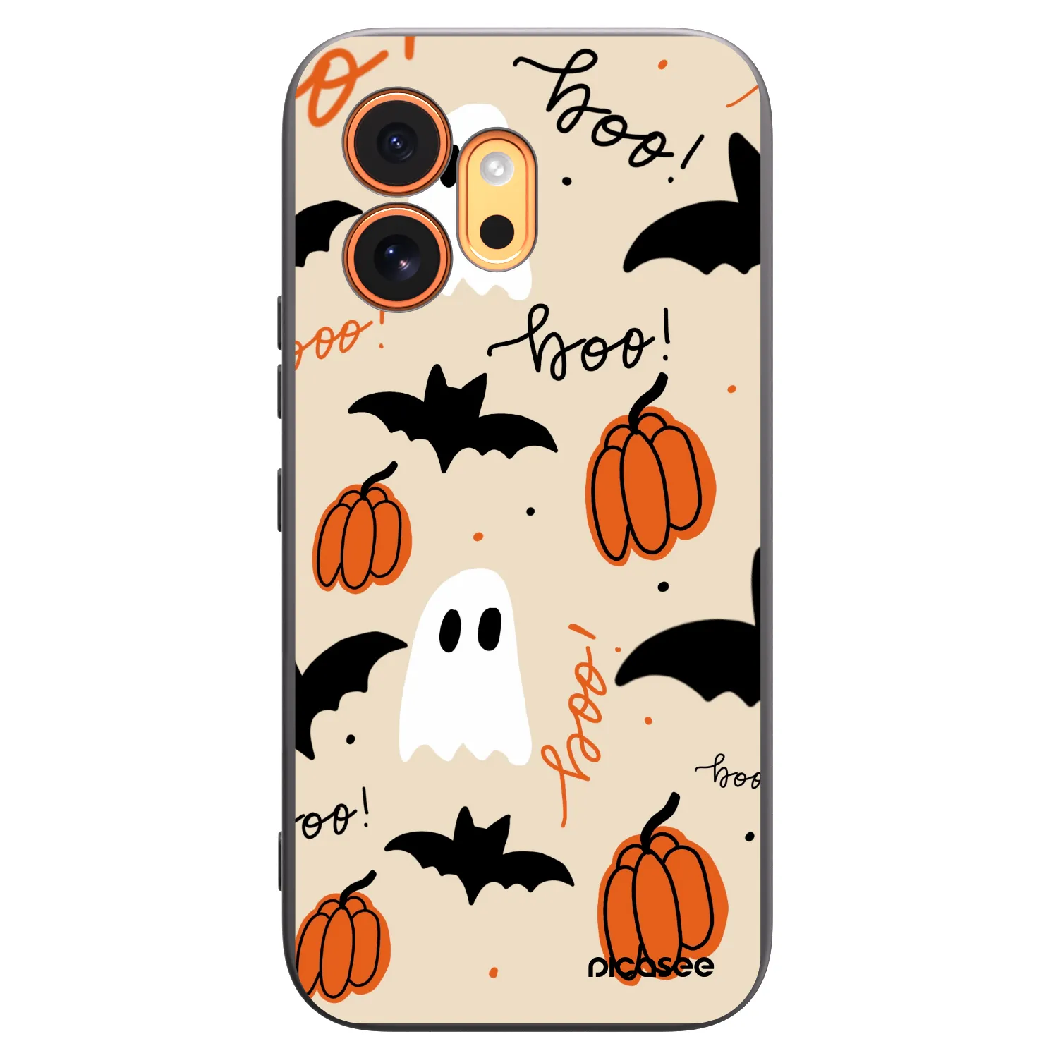 Picasee Μαύρη θήκη σιλικόνης για Honor 600 - Halloween 26