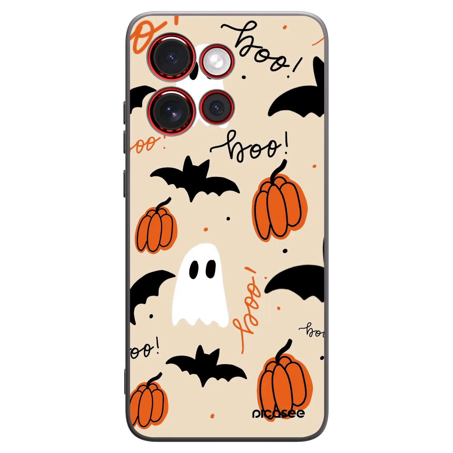 Picasee Μαύρη θήκη σιλικόνης για Motorola Edge 60 Neo 5G - Halloween 26