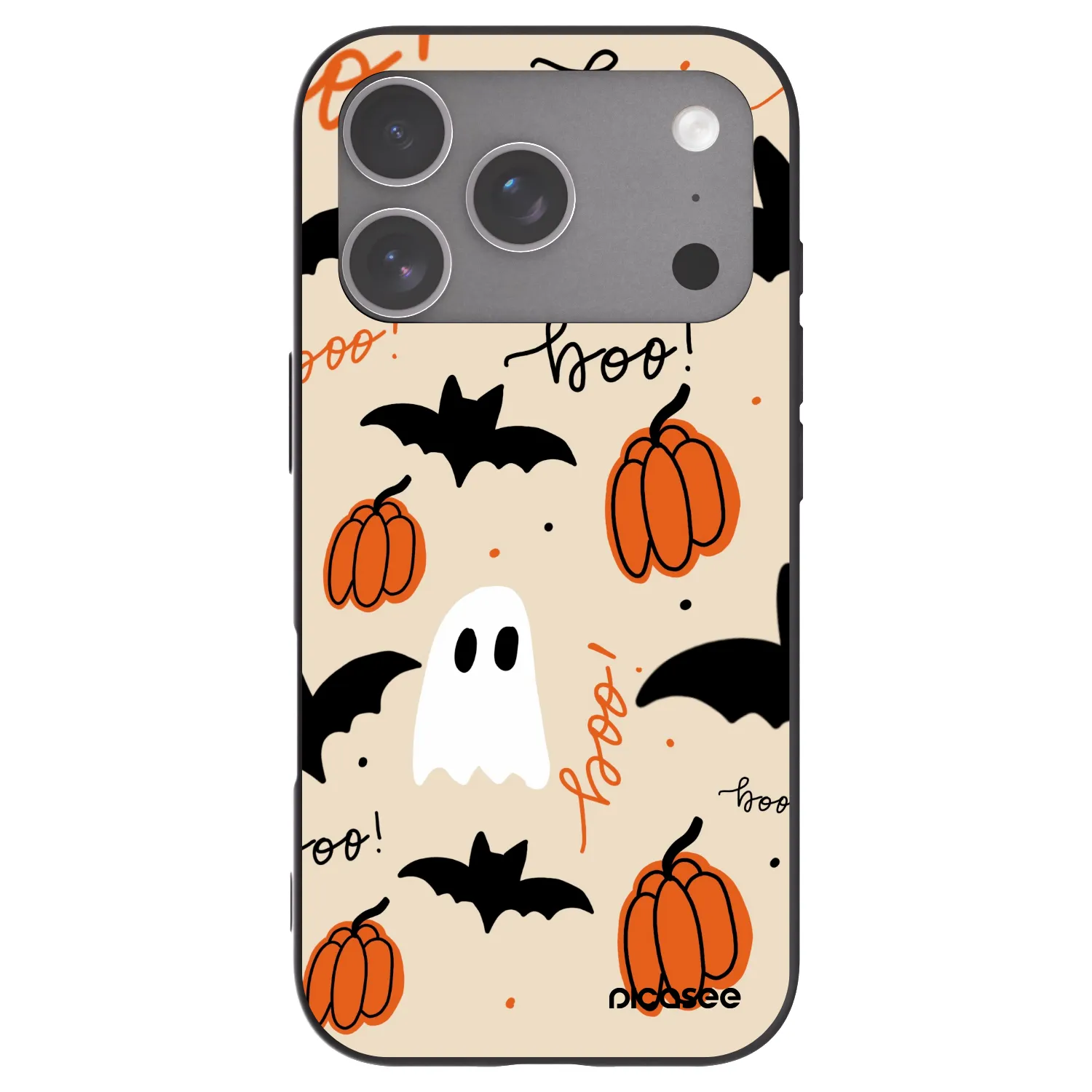Picasee Μαύρη θήκη σιλικόνης για Apple iPhone 18 Pro - Halloween 26