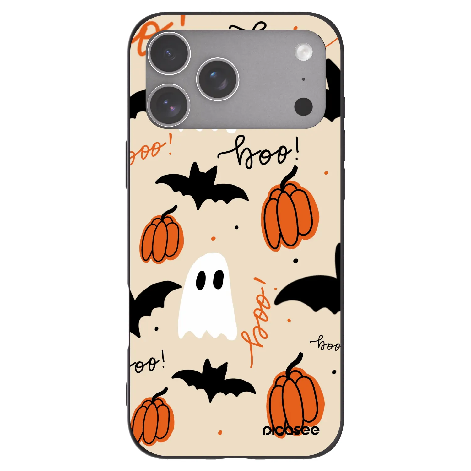 Picasee Μαύρη θήκη σιλικόνης για Apple iPhone 18 Pro Max - Halloween 26