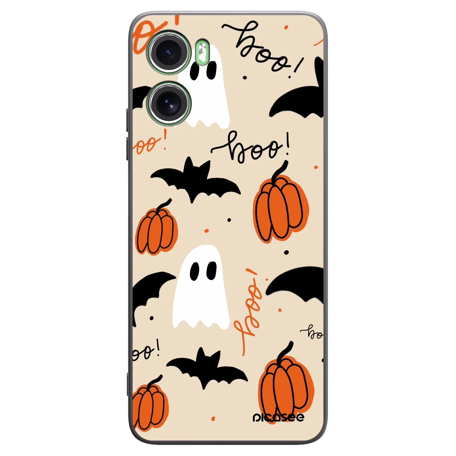 Picasee Μαύρη θήκη σιλικόνης για Motorola Moto G06 - Halloween 26
