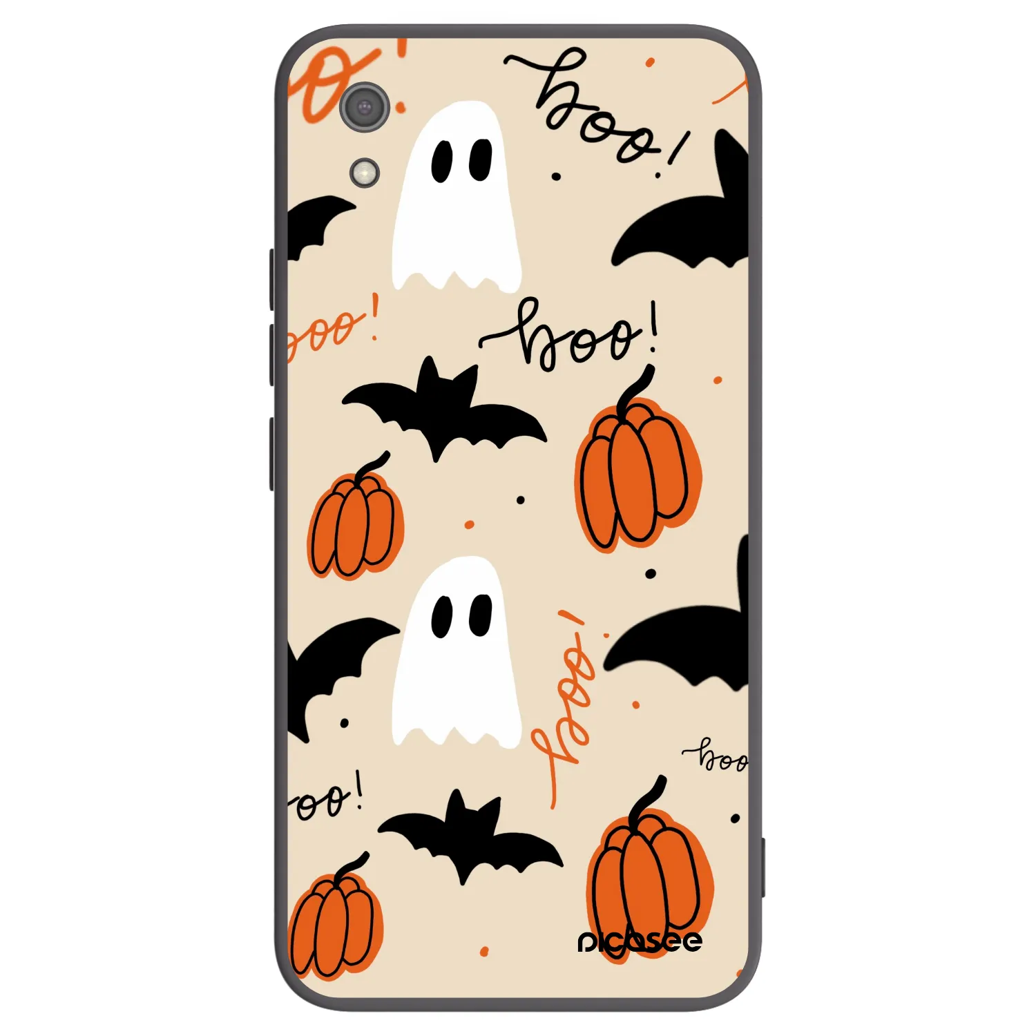 Picasee Μαύρη θήκη σιλικόνης για Xiaomi Redmi 7A - Halloween 26