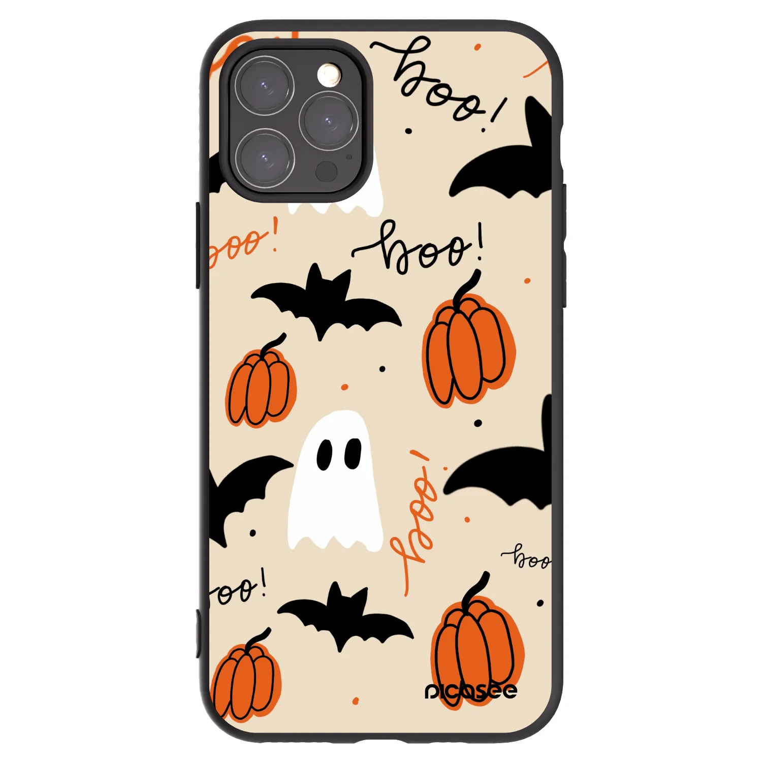 Picasee Μαύρη θήκη σιλικόνης για Apple iPhone 11 Pro - Halloween 26