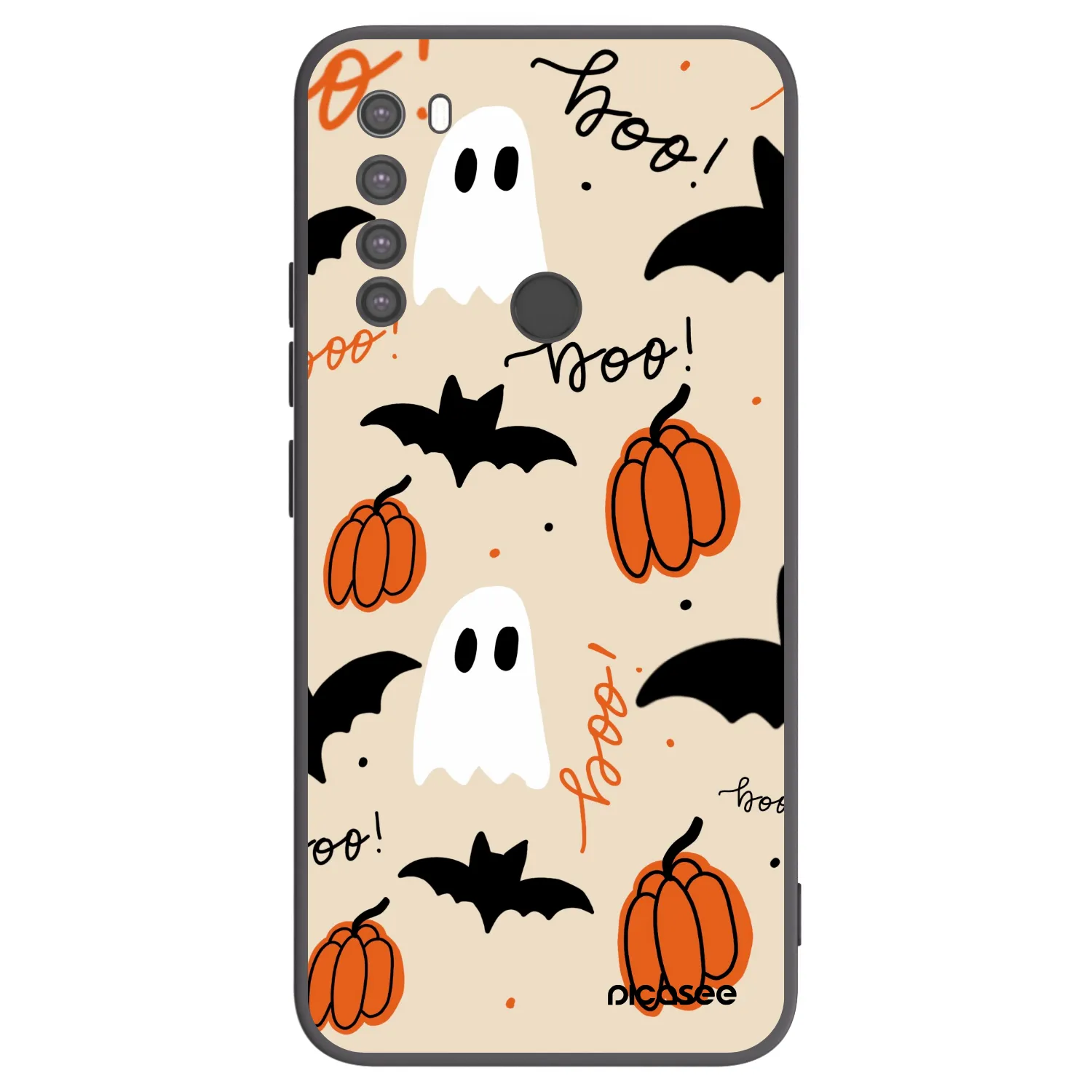 Picasee Μαύρη θήκη σιλικόνης για Xiaomi Redmi Note 8 - Halloween 26