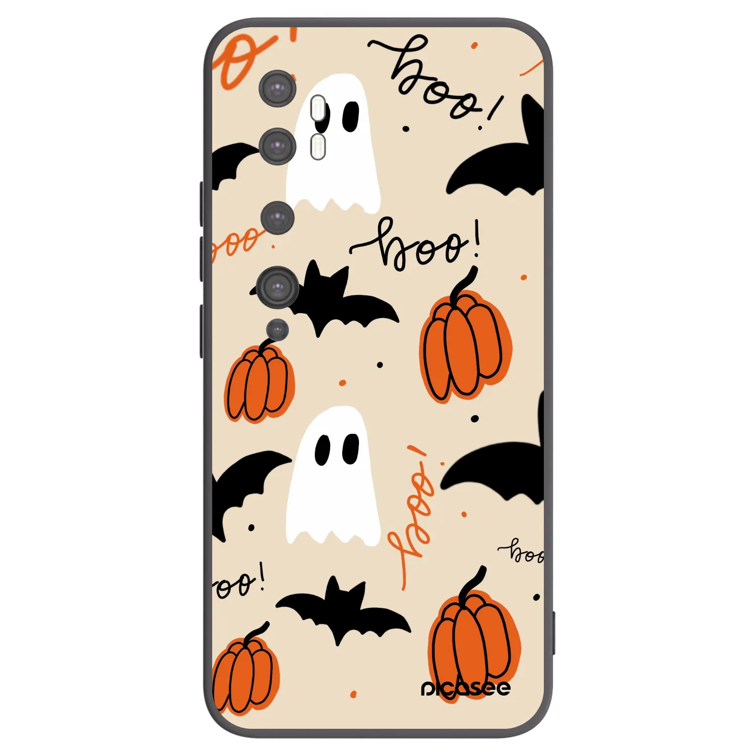 Picasee Μαύρη θήκη σιλικόνης για Xiaomi Mi Note 10 (Pro) - Halloween 26