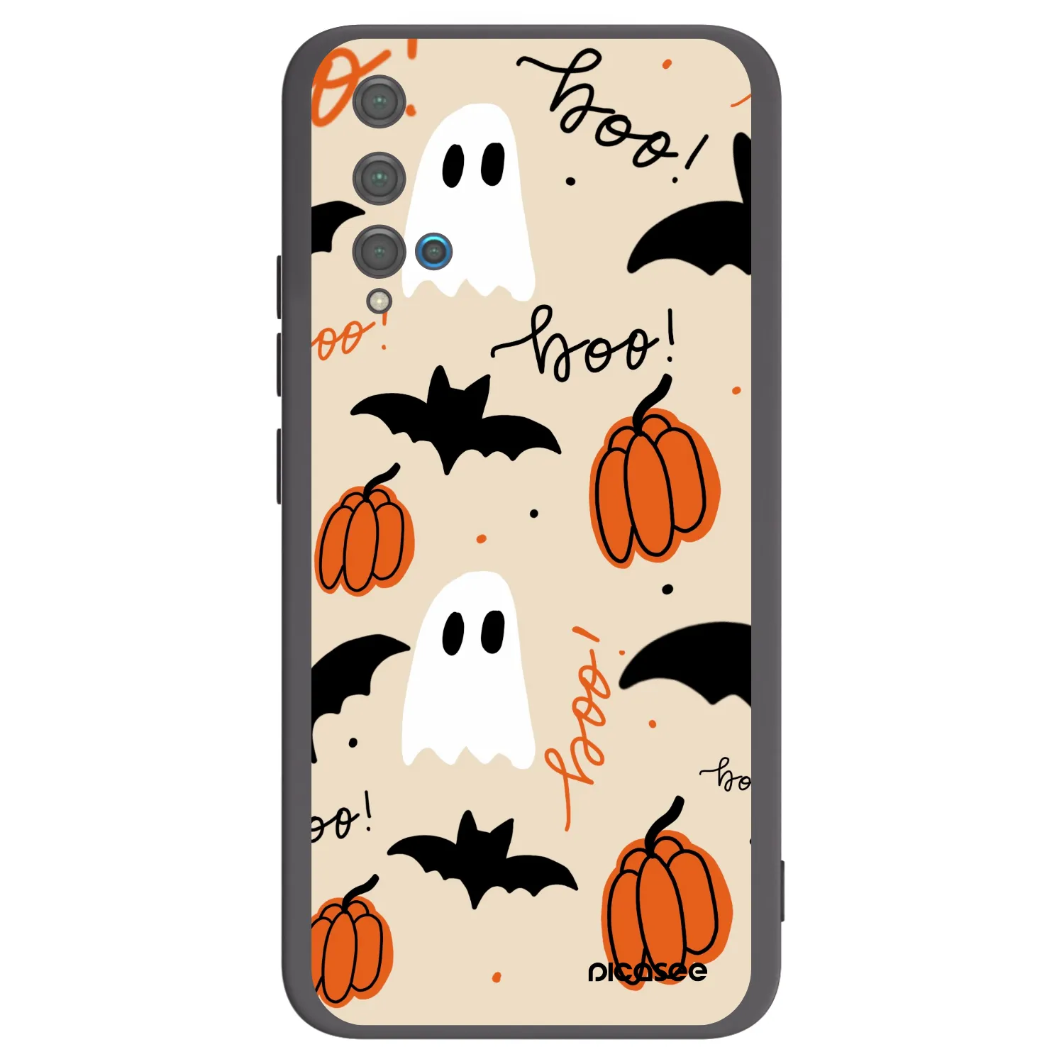Picasee Μαύρη θήκη σιλικόνης για Huawei Nova 5T - Halloween 26
