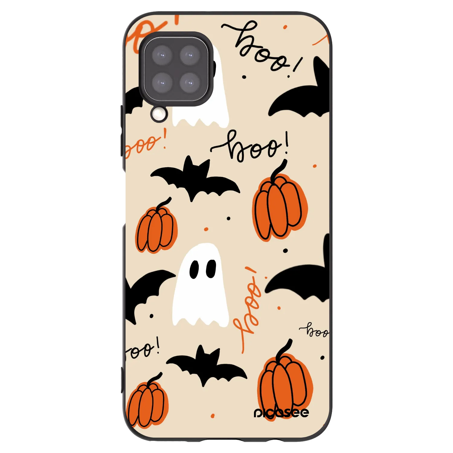 Picasee Μαύρη θήκη σιλικόνης για Huawei P40 Lite - Halloween 26