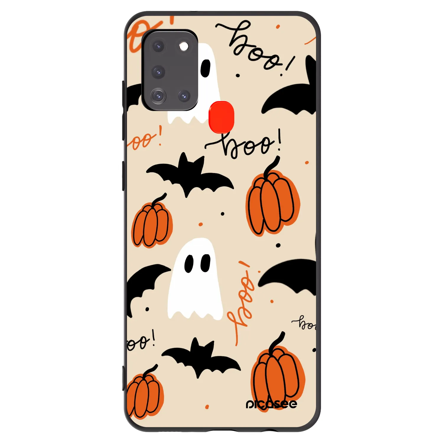 Picasee Μαύρη θήκη σιλικόνης για Samsung Galaxy A21s - Halloween 26