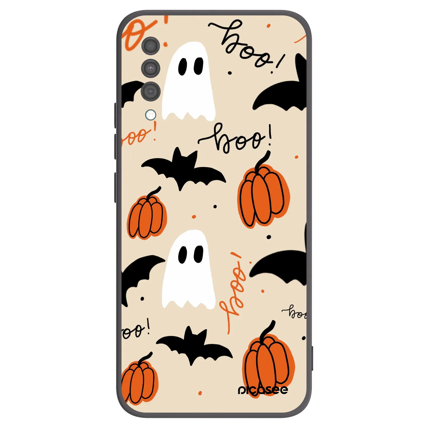 Picasee Μαύρη θήκη σιλικόνης για Samsung Galaxy A30s A307F - Halloween 26