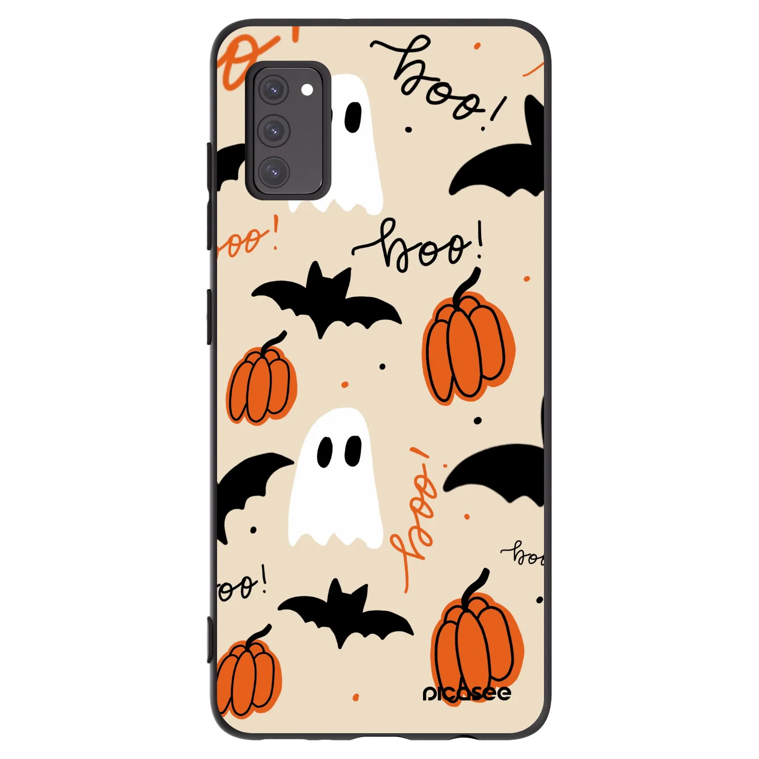 Picasee Μαύρη θήκη σιλικόνης για Samsung Galaxy A41 A415F - Halloween 26