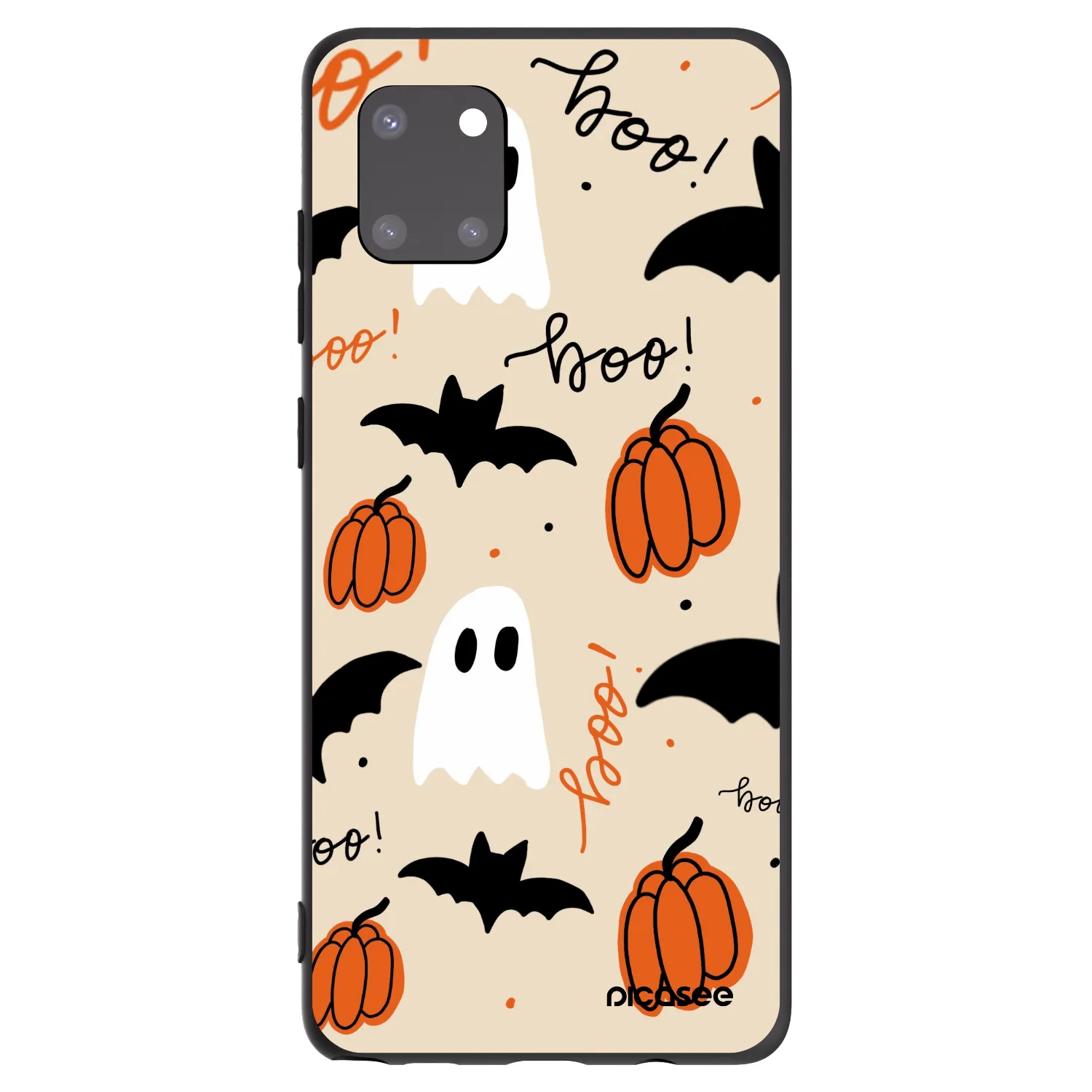 Picasee Μαύρη θήκη σιλικόνης για Samsung Galaxy Note 10 Lite N770F - Halloween 26