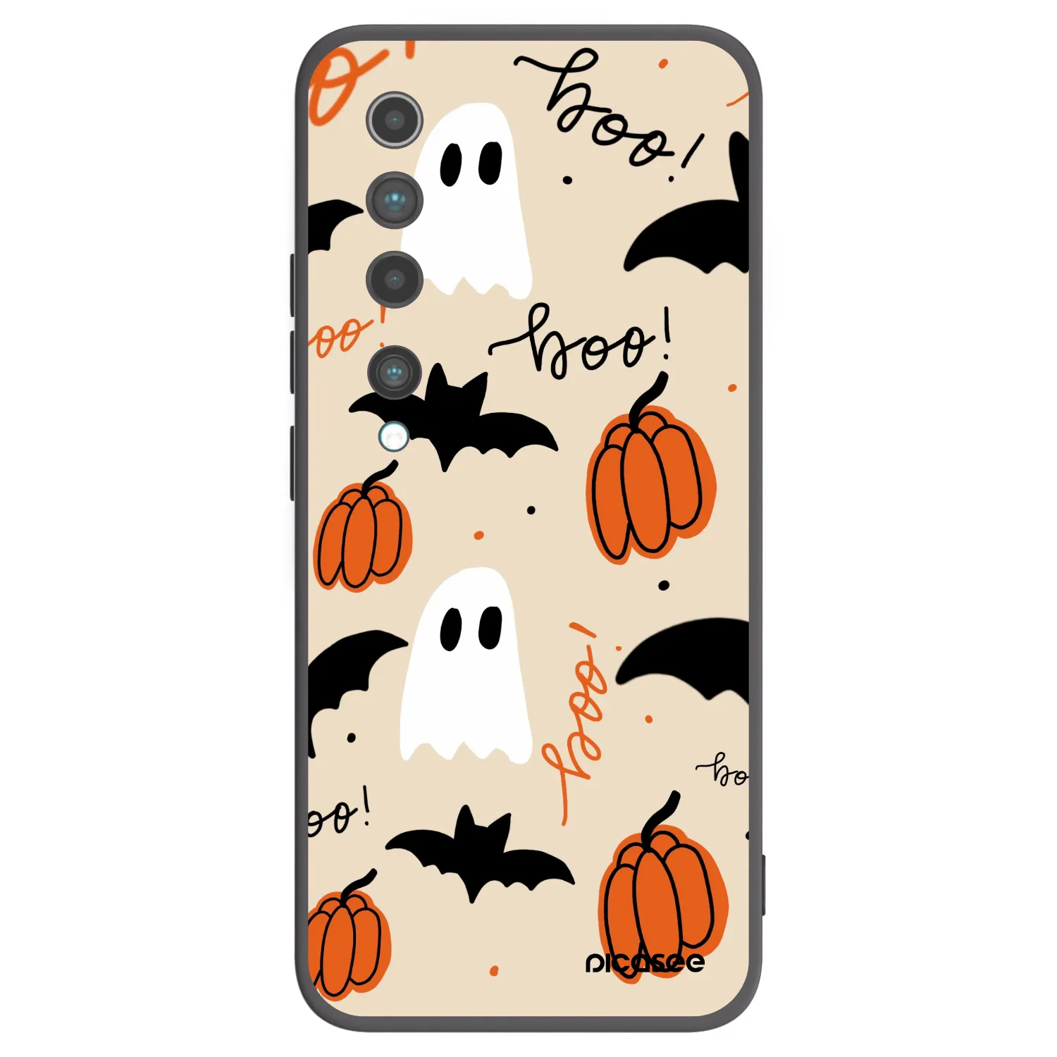 Picasee Μαύρη θήκη σιλικόνης για Xiaomi Mi 10 - Halloween 26