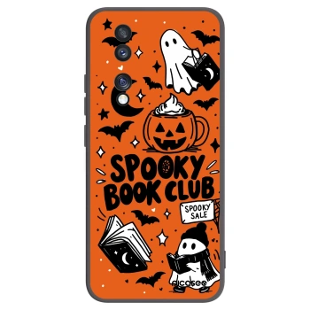 Picasee Μαύρη θήκη σιλικόνης για Honor 70 - Spooky book club