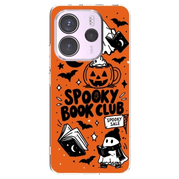 Picasee διαφανής θήκη σιλικόνης Xiaomi Redmi Note 14 4G - Spooky book club