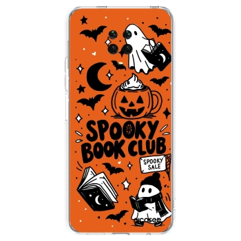 Picasee διαφανής θήκη σιλικόνης Xiaomi Redmi Note 9S - Spooky book club