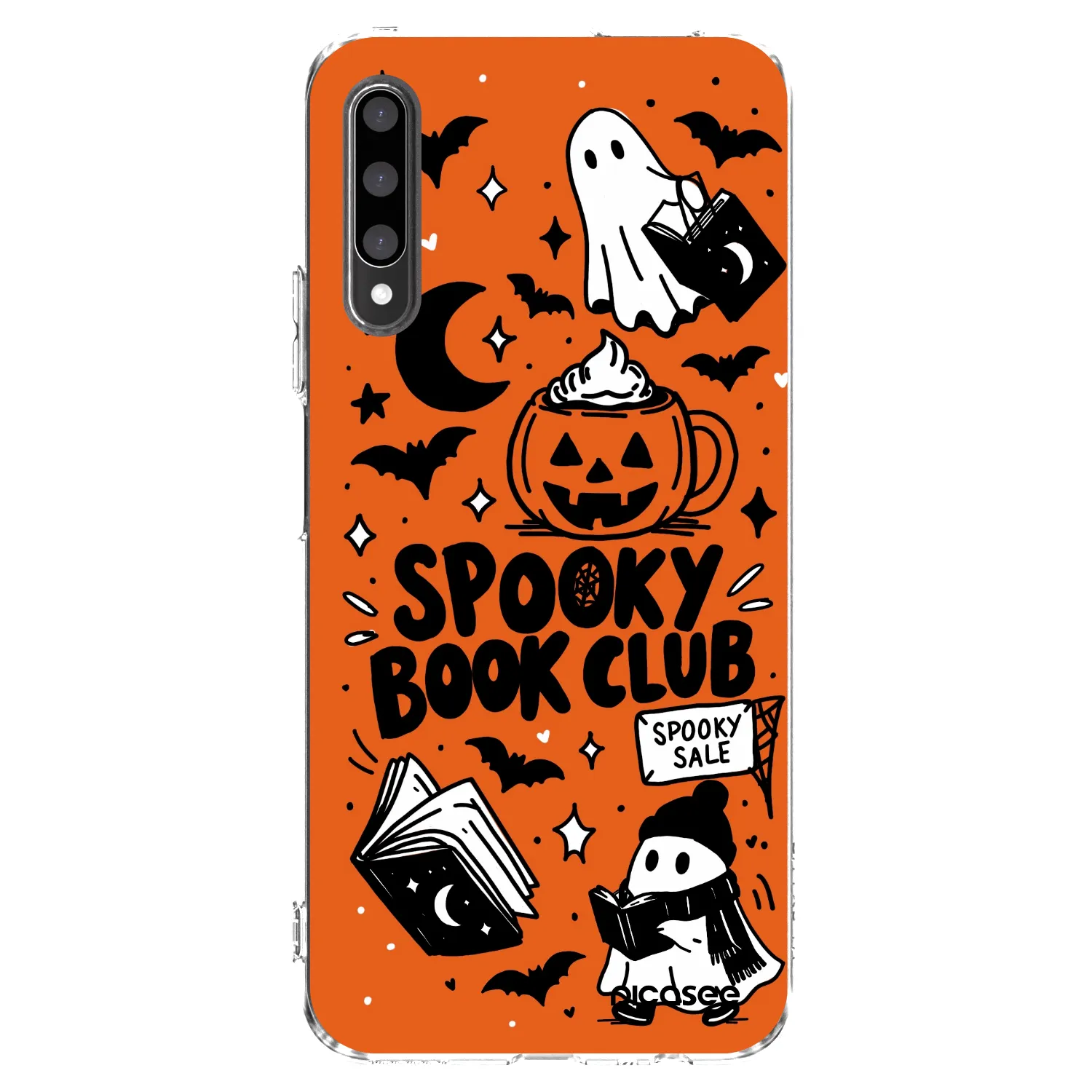 Picasee διαφανής θήκη σιλικόνης Honor 9X Pro - Spooky book club