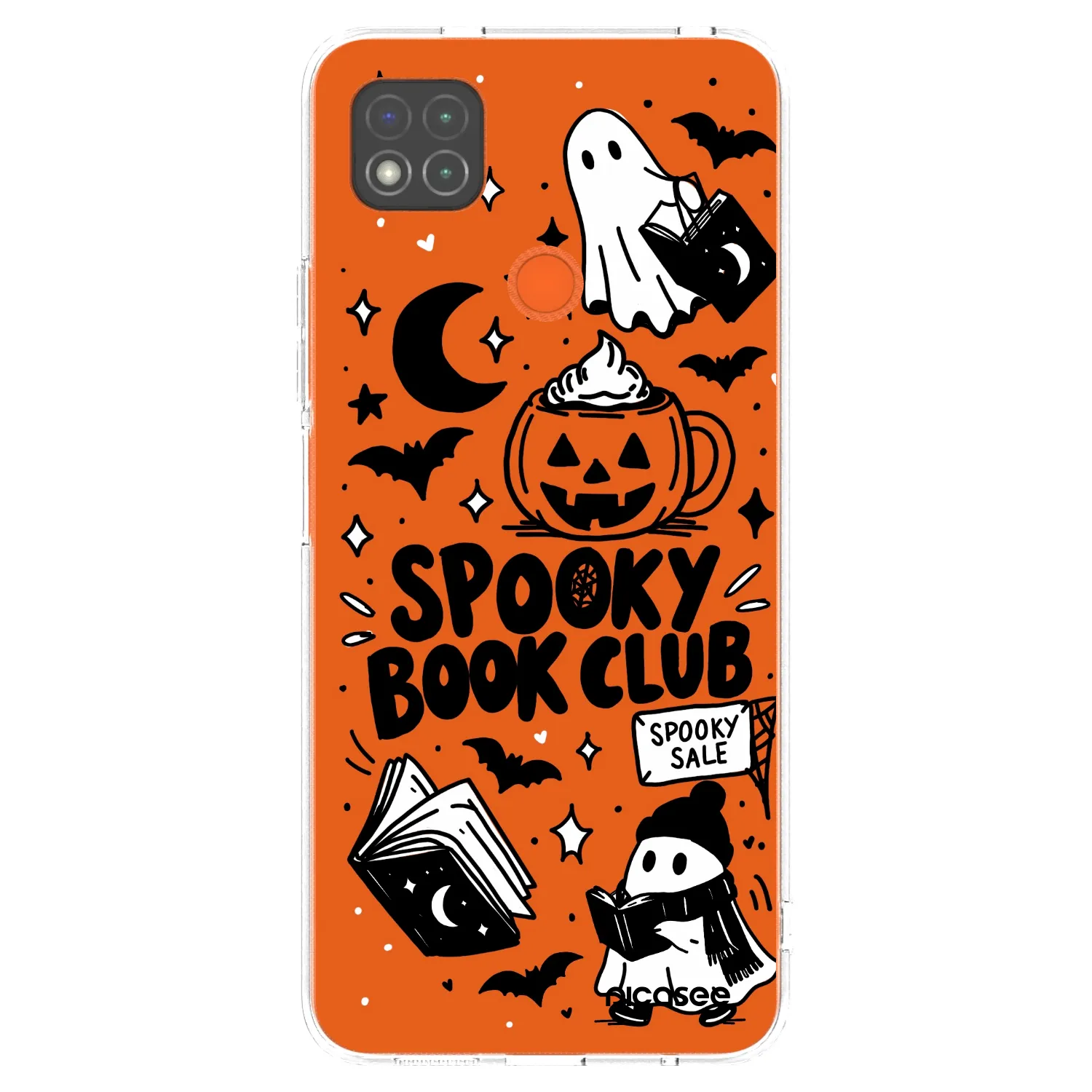 Picasee διαφανής θήκη σιλικόνης Xiaomi Redmi 9C - Spooky book club