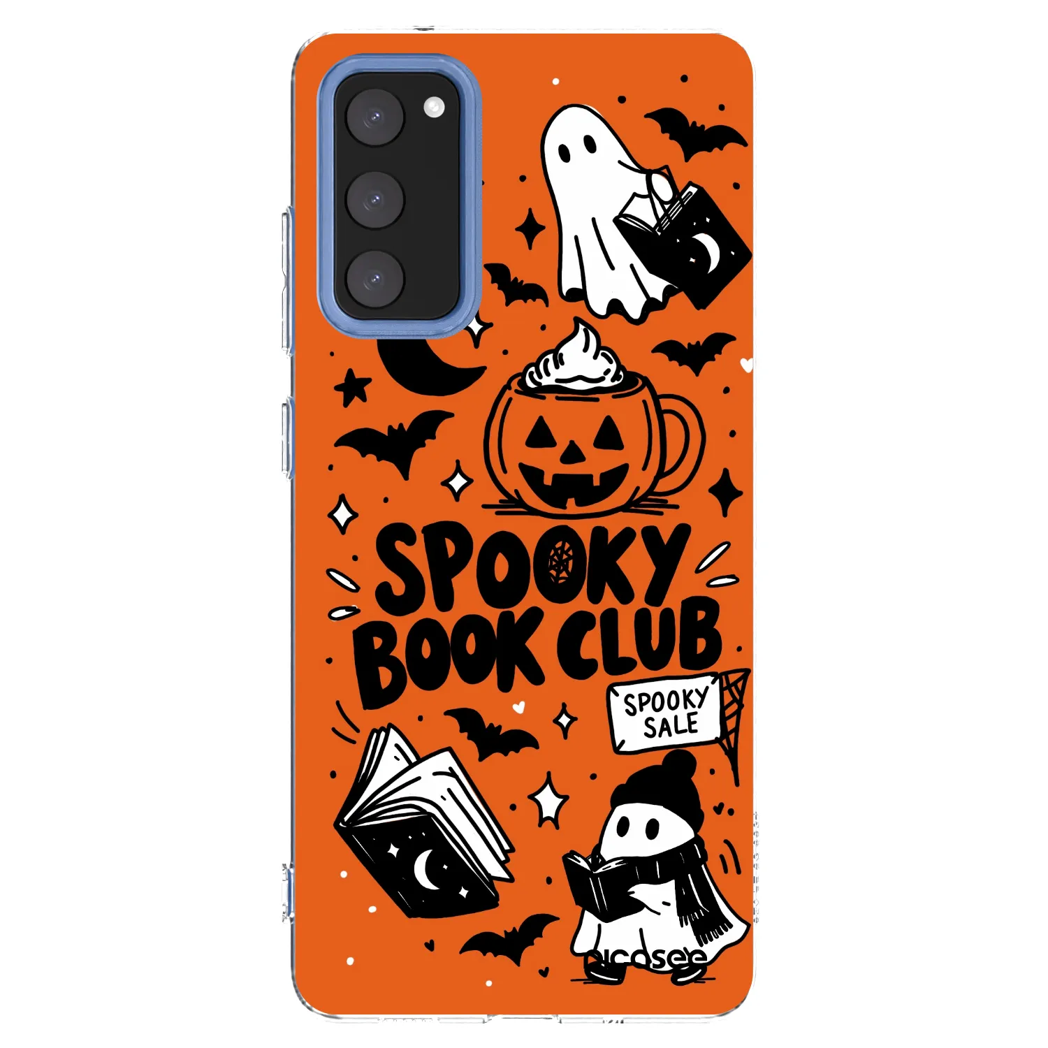 Picasee διαφανής θήκη σιλικόνης Samsung Galaxy S20 FE - Spooky book club
