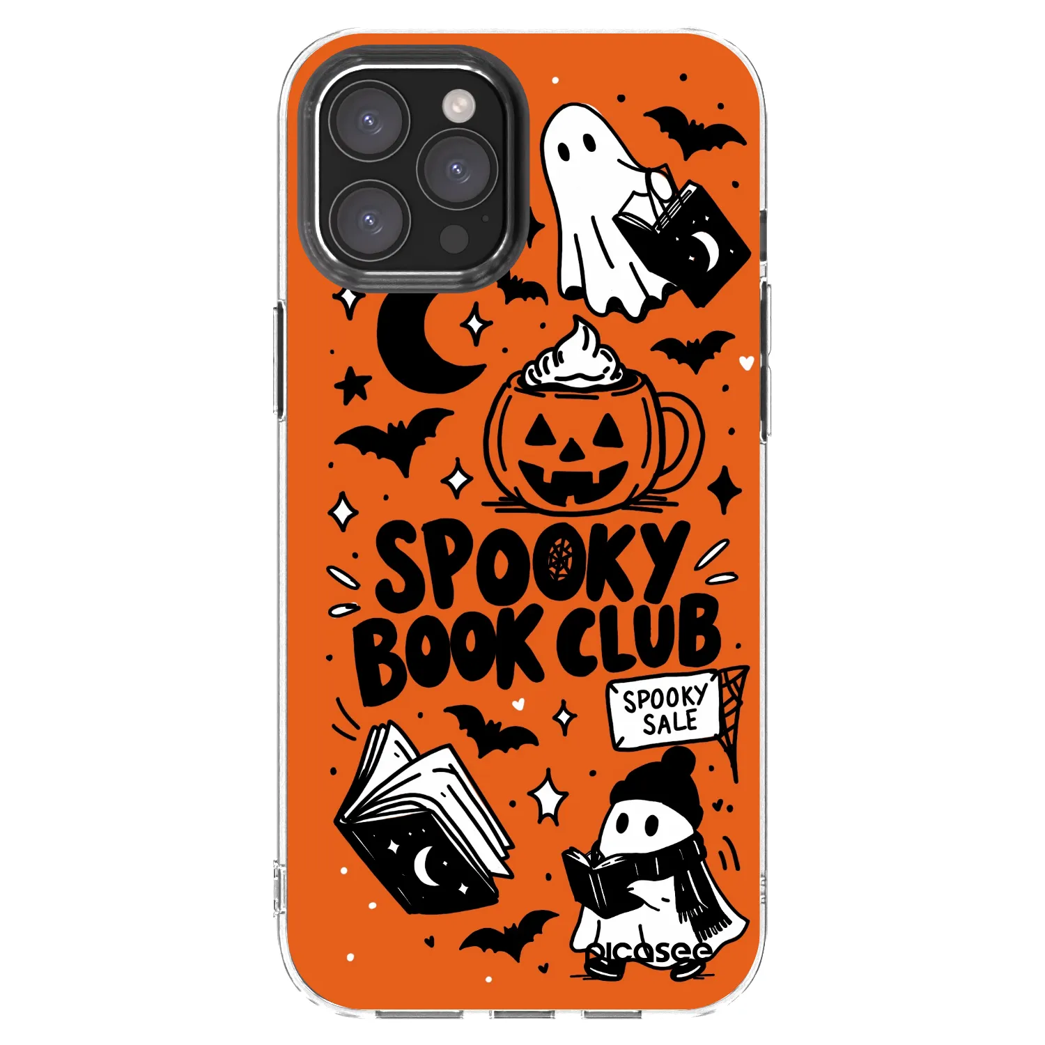Picasee διαφανής θήκη σιλικόνης Apple iPhone 12 Pro Max - Spooky book club