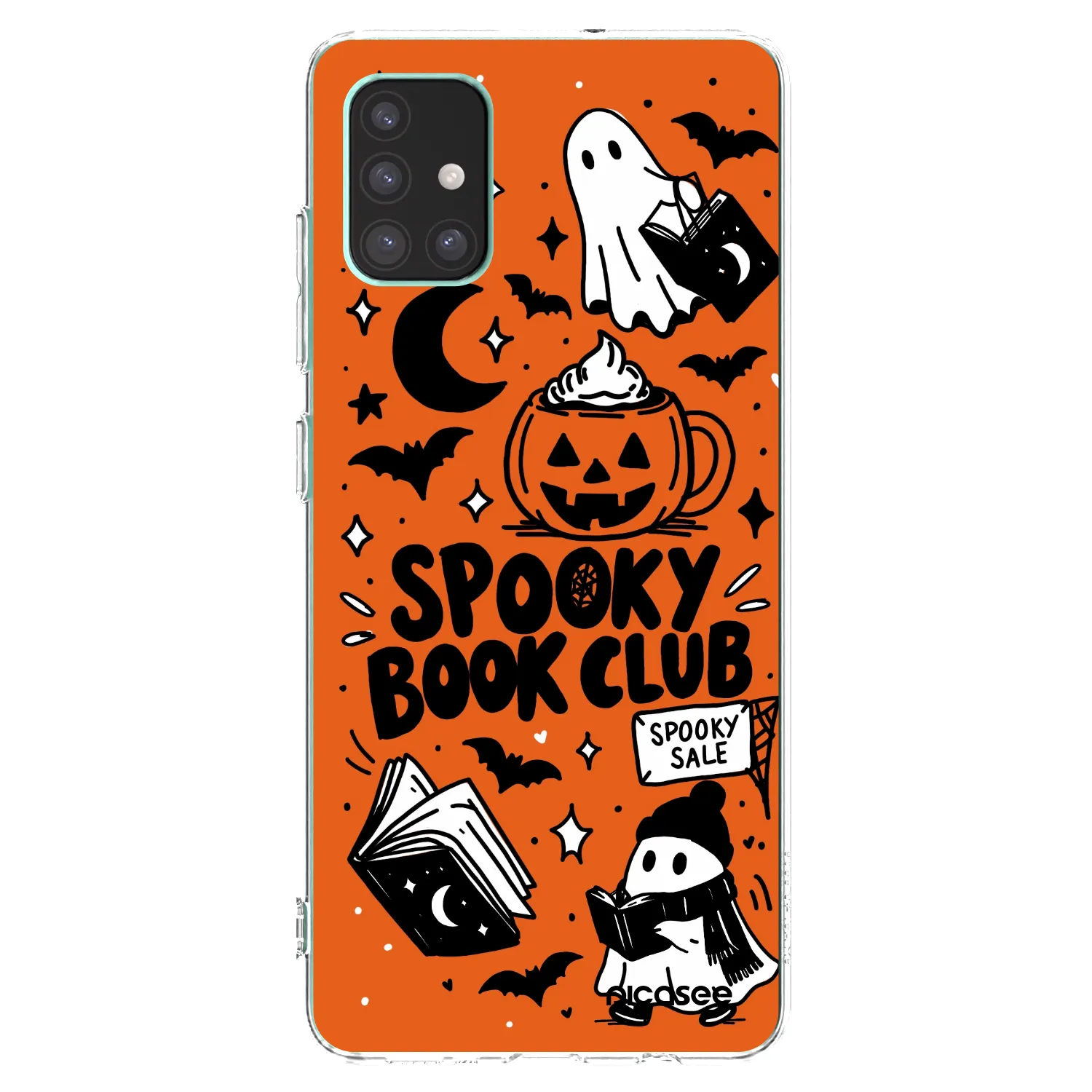 Picasee διαφανής θήκη σιλικόνης Samsung Galaxy M51 M515F - Spooky book club