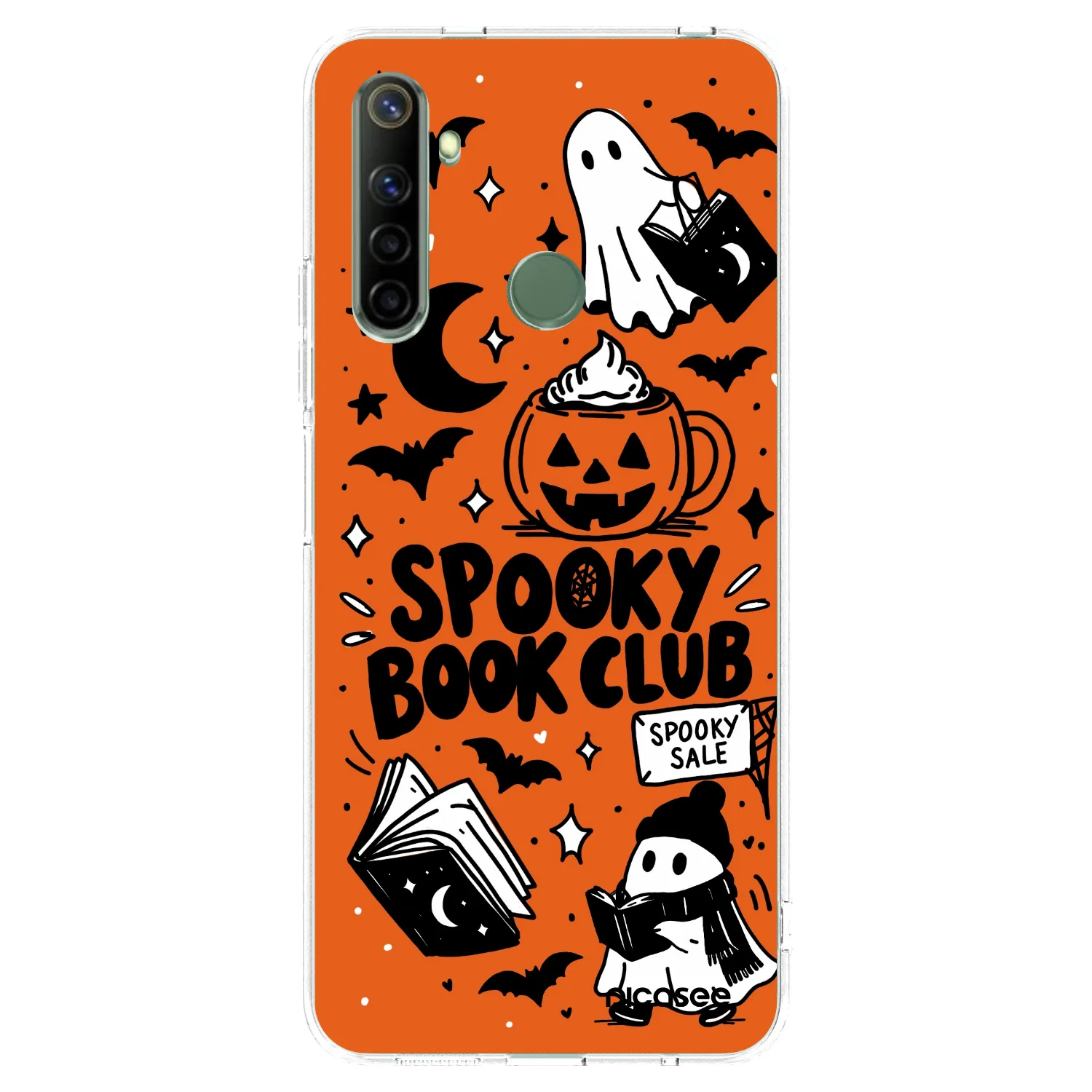 Picasee διαφανής θήκη σιλικόνης Realme 6i - Spooky book club